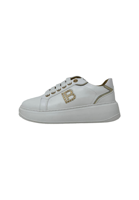 Sneakers LAURA BIAGIOTTI 9393 white/gold Donna