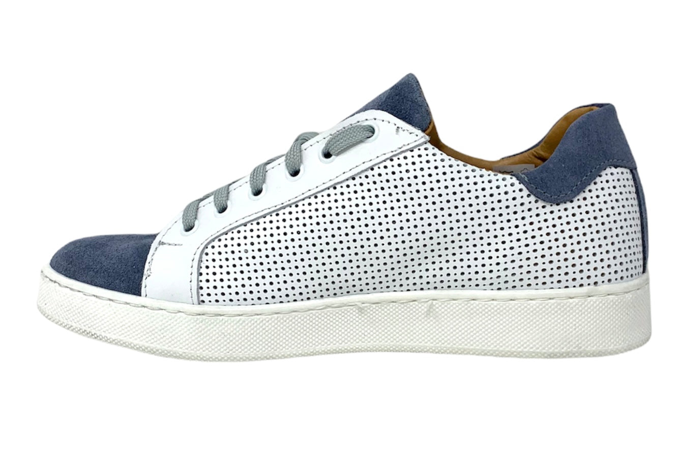 Scarpa da passeggio BKS 6141 Cam.Jeans/Bianco uomo