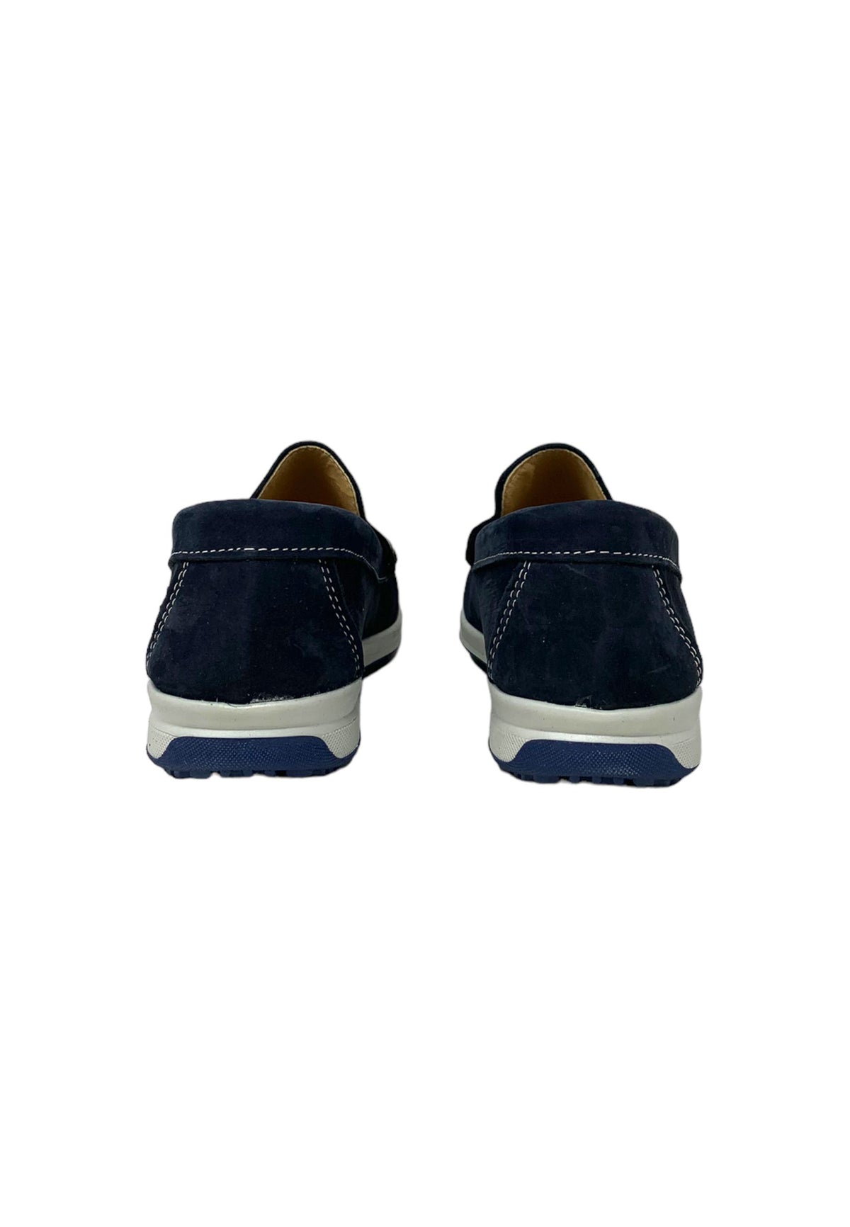 Mocassino BKS 1212 nabukBLU uomo