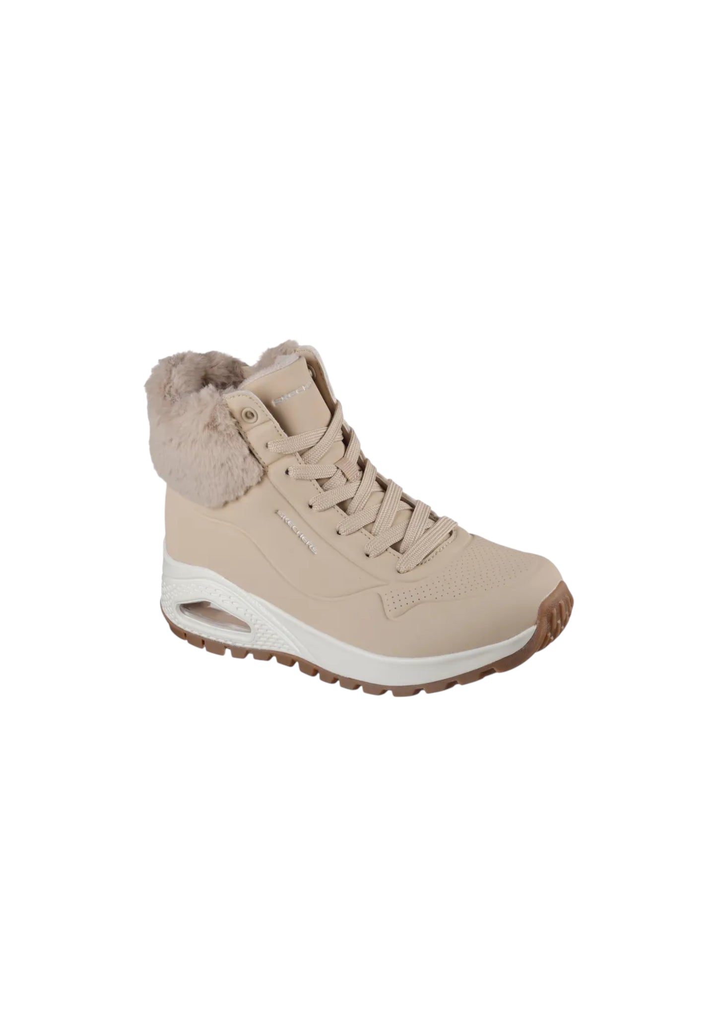 Stivaletto con pelliccia SKECHERS UNO RUGGED - Fall Air 167274/SAND Donna