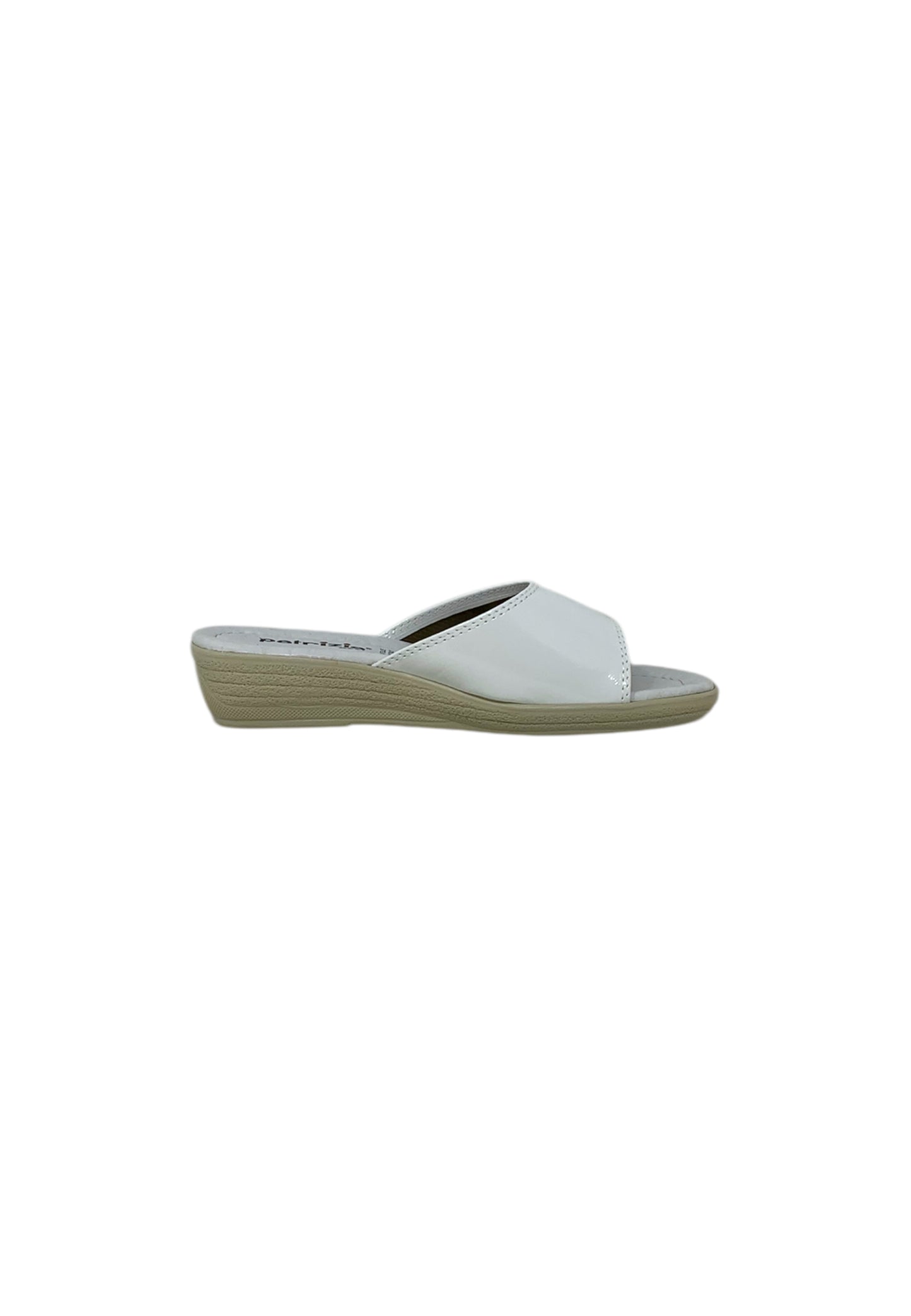 CIABATTA PATRIZIA AZZI 177 BIANCO VERNICE donna
