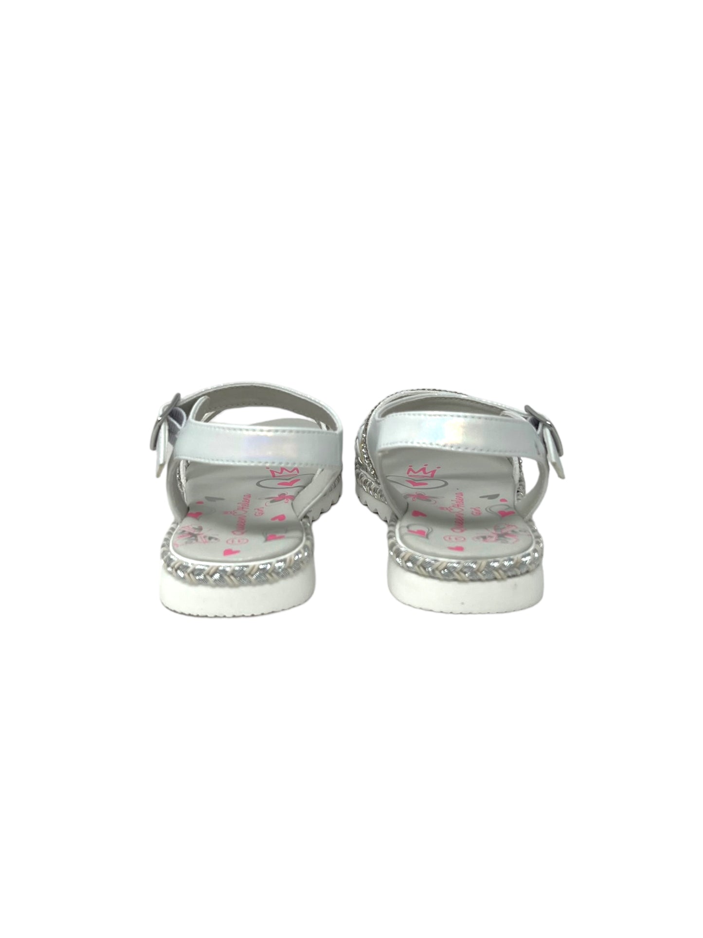 Sandali QUEEN HELENA QS22051 bianco bambina
