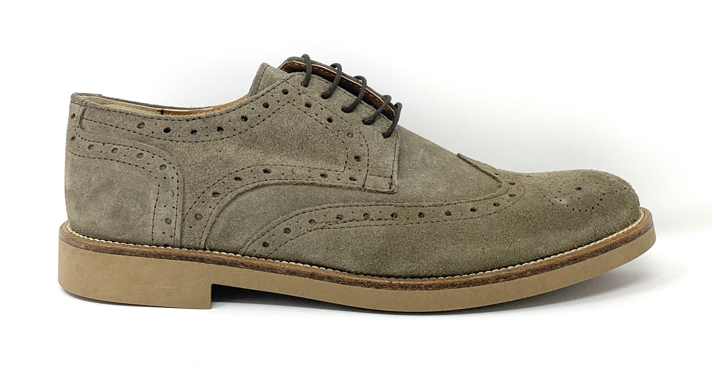 Scarpa modello polacchina BKS 0503 camoscio taupe uomo