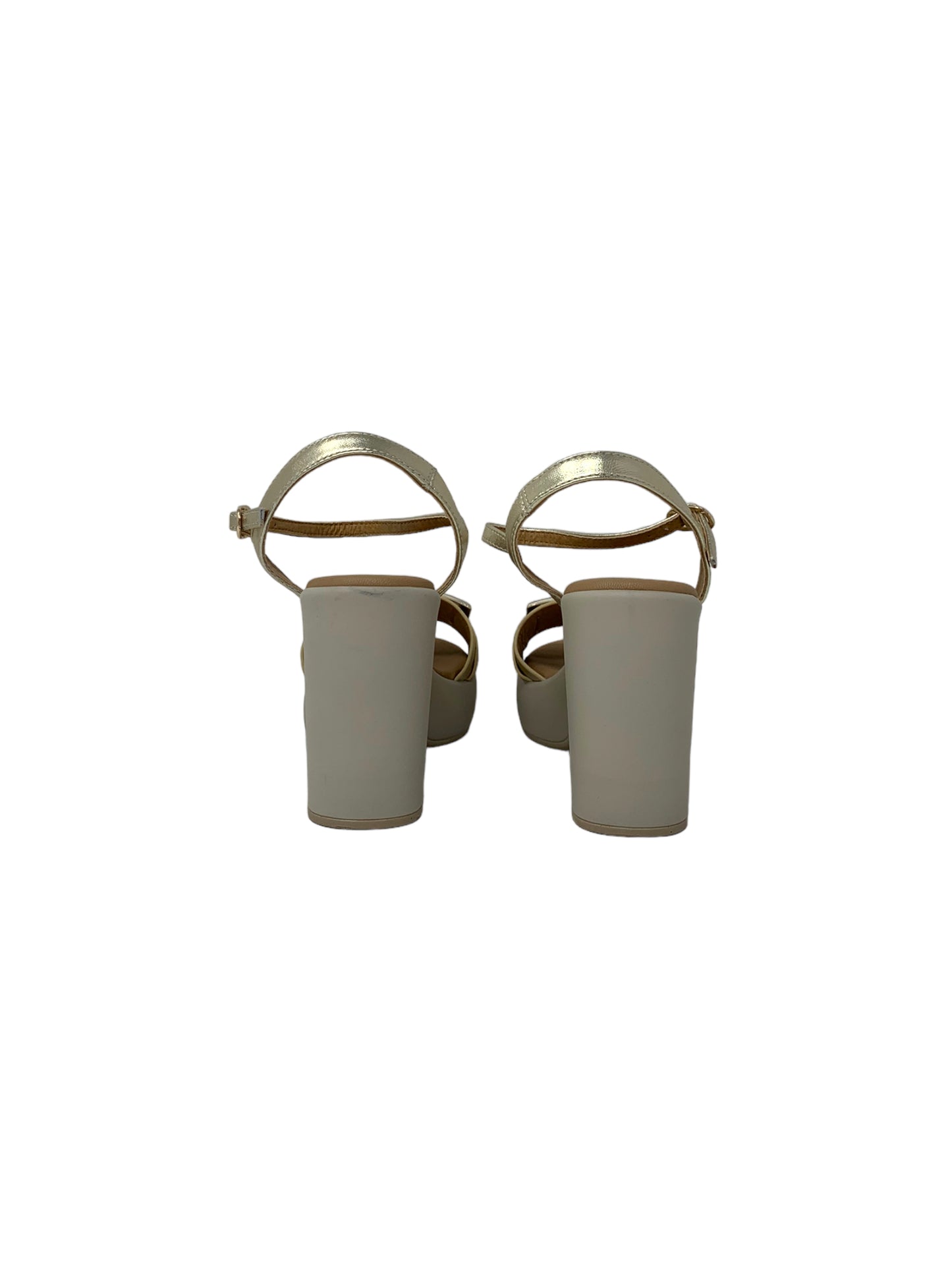 Sandalo con tacco FASCINO DONNA 73215-E3 PLATINO donna