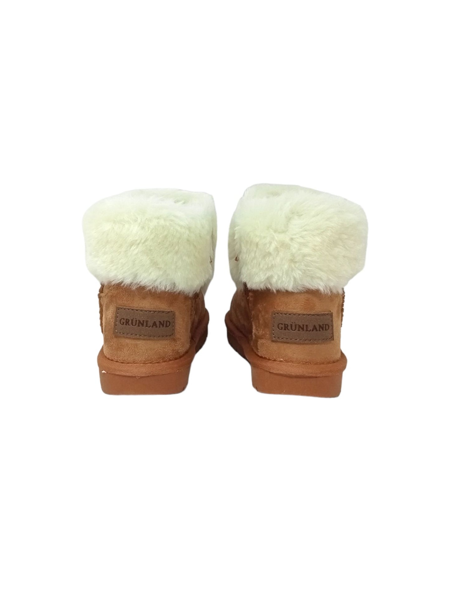 Stivaletto con pelliccia GRUNLAND JR CROMPO2048-14 CUOIO bambina