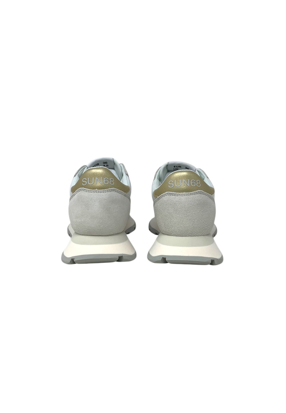 Sneakers SUN68 Ally Gold Silver Z35202 01 bianco Donna