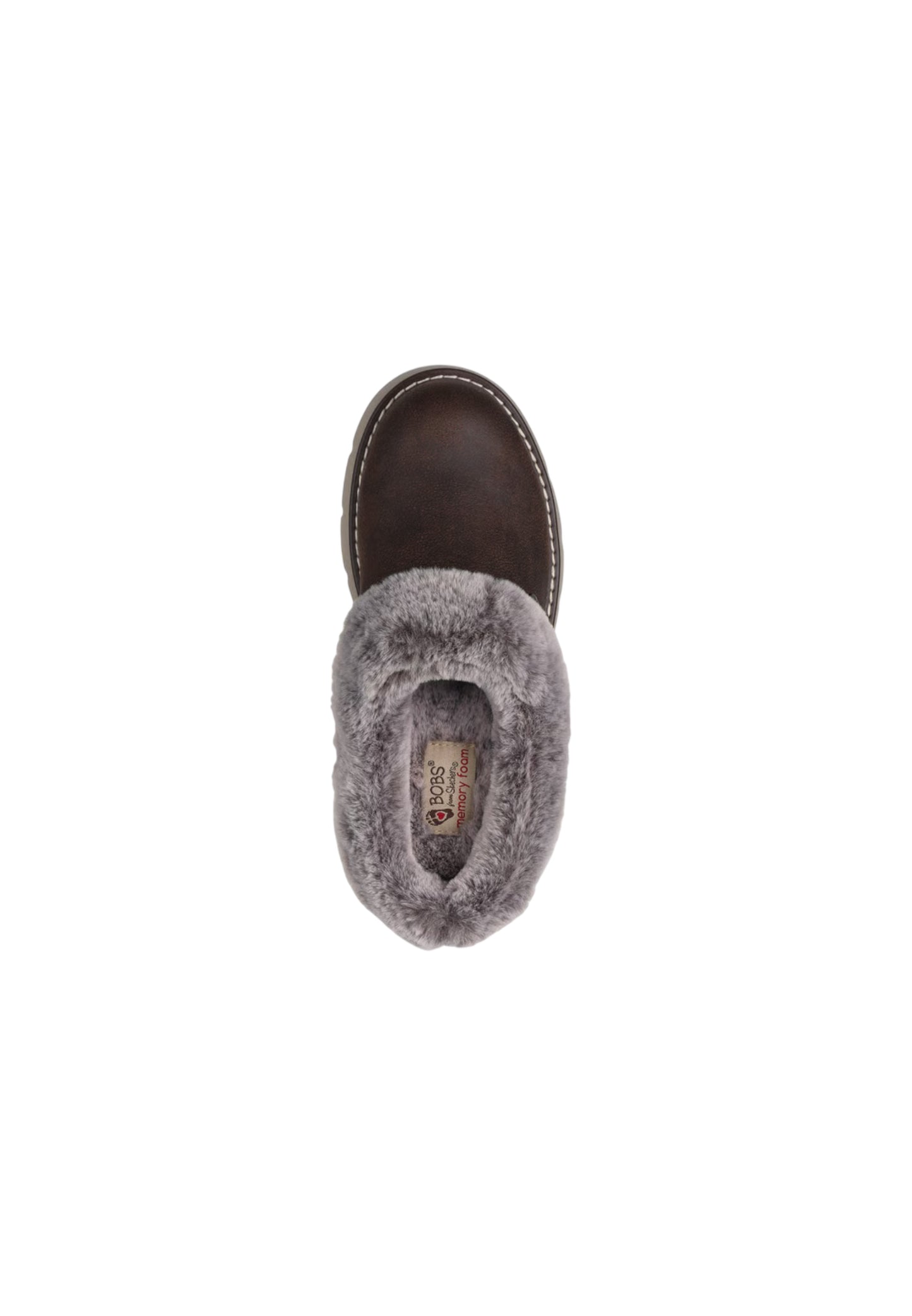 Pantofole con pelliccia SKECHERS - Keepsakes lite COZY BLEND 114762/CHOC Donna