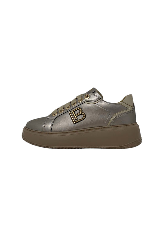 Sneakers LAURA BIAGIOTTI 9393 tortora/platino Donna