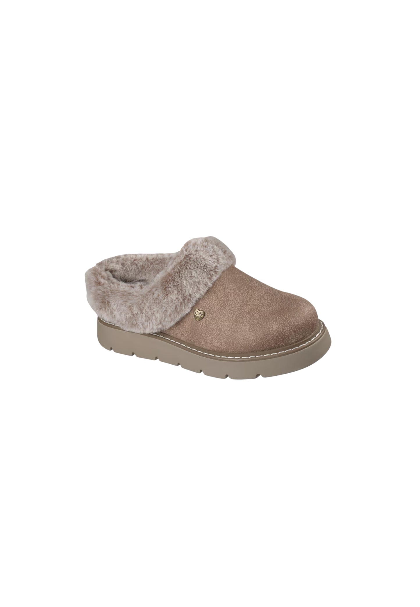 Pantofole con pelliccia SKECHERS - Keepsakes lite COZY BLEND 114762/TPE Donna