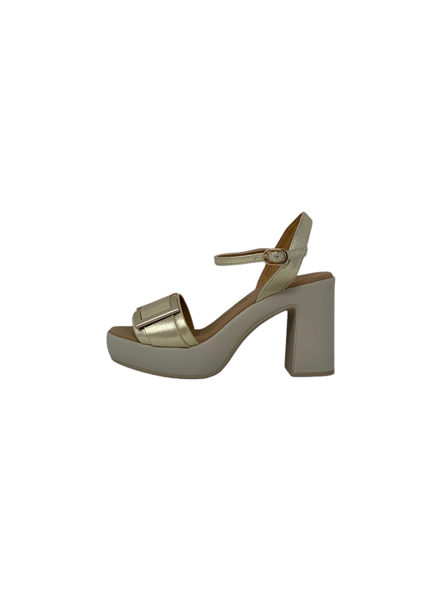 Sandalo con tacco FASCINO DONNA 73215-E3 PLATINO donna