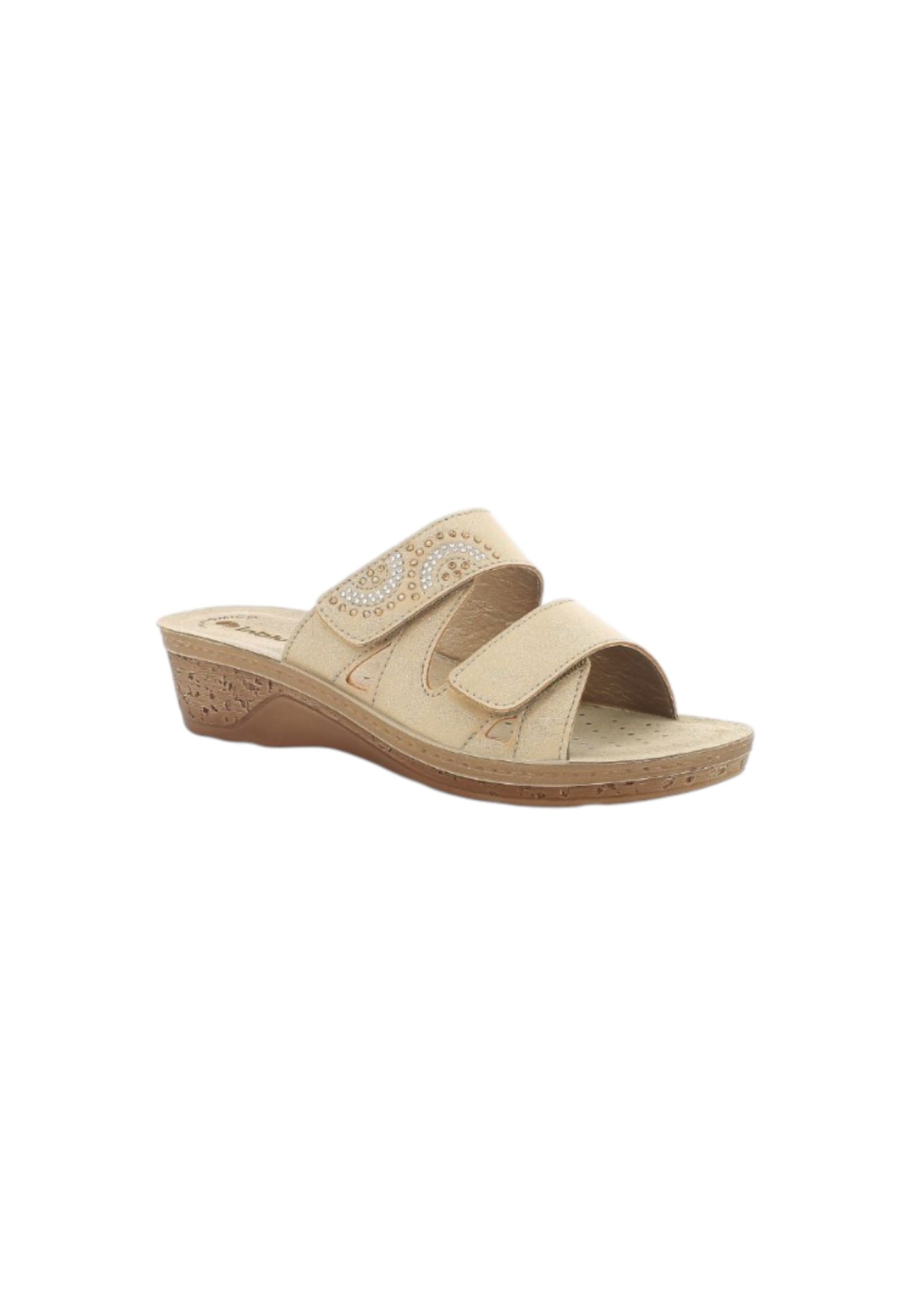 Ciabatta INBLU PV000015 SABBIA donna