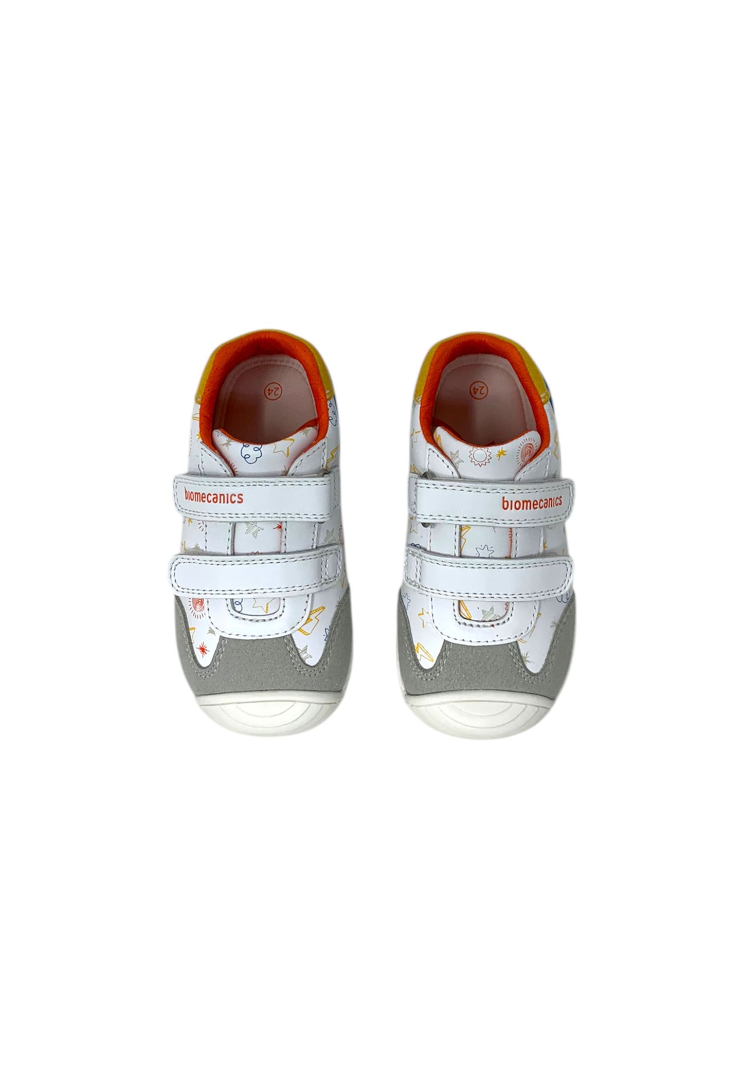 Sneaker Biomecanics 252115-C835 BLANCO/YEMA Bambino