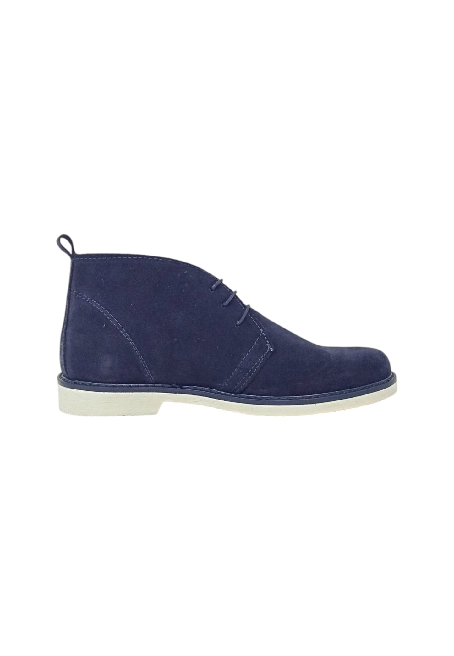 Italia Leone Polacchina Stringata 1312 camoscio Blu Est Uomo