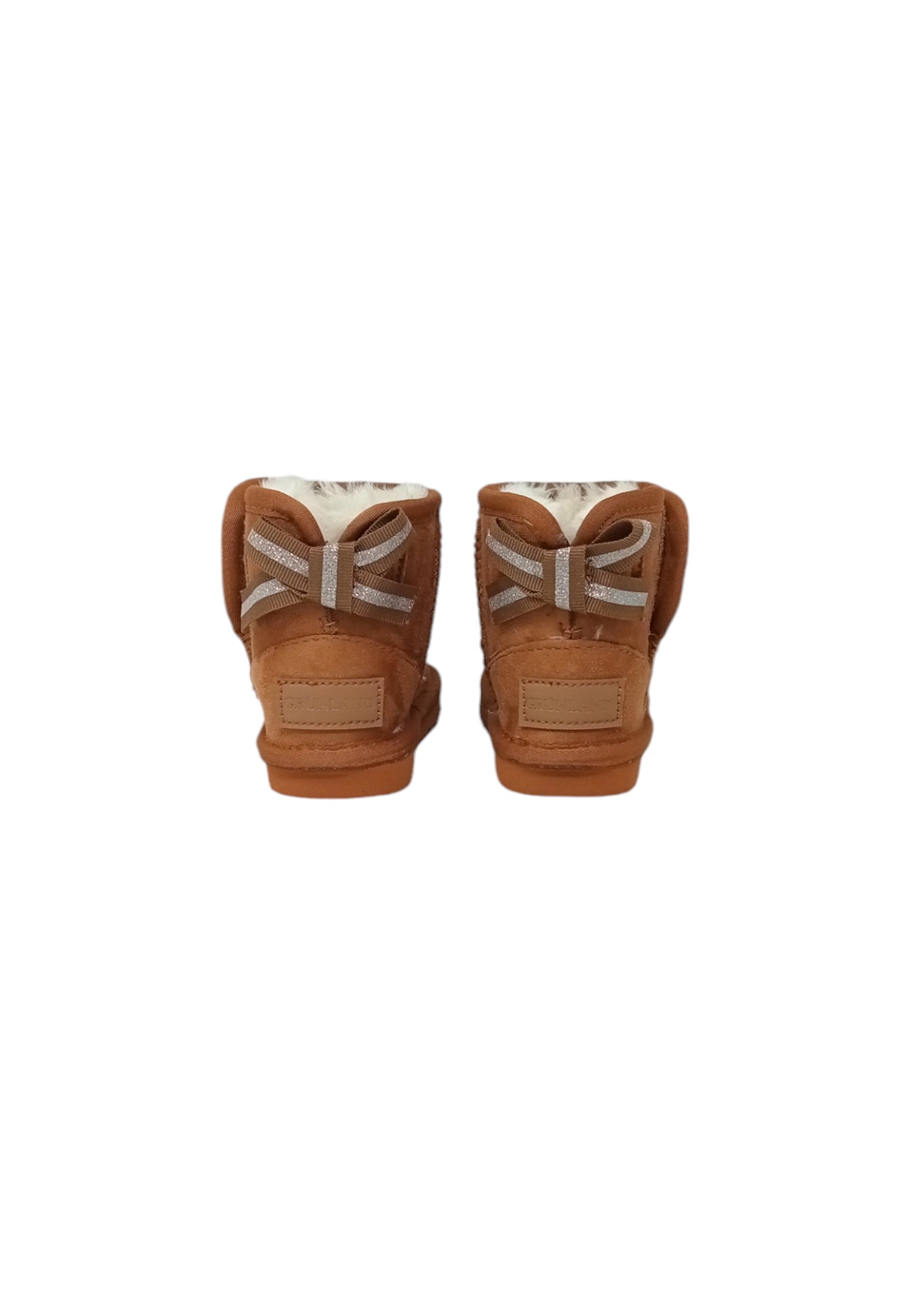 Stivaletto con pelliccia GRUNLAND JR CROY PP0362-I4 CUOIO bambina