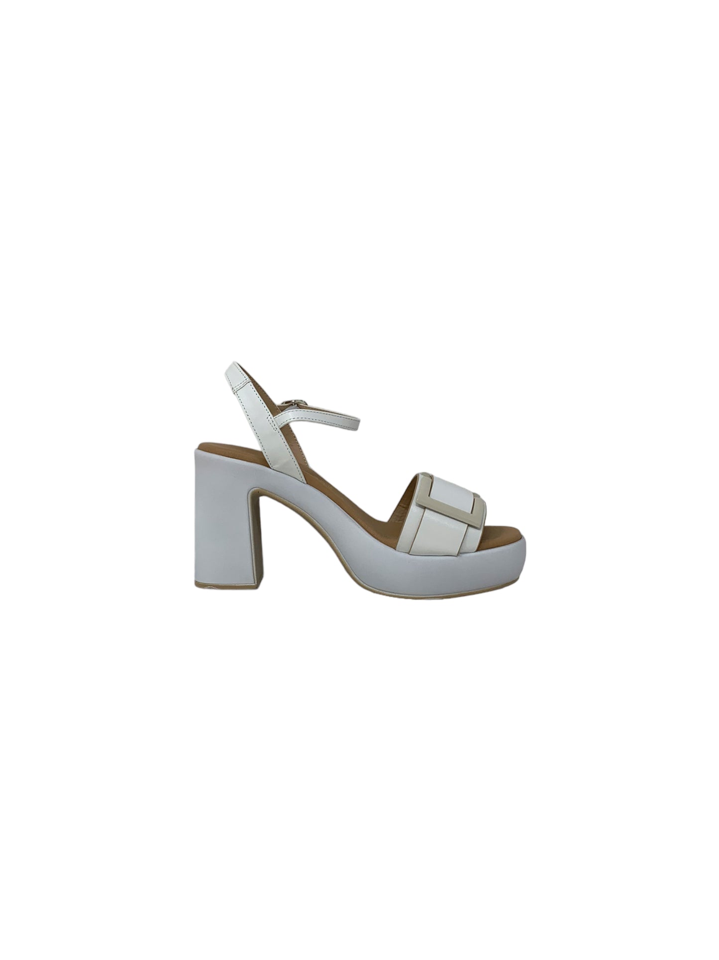 Sandalo con tacco FASCINO DONNA 73215-E3 BIANCO donna