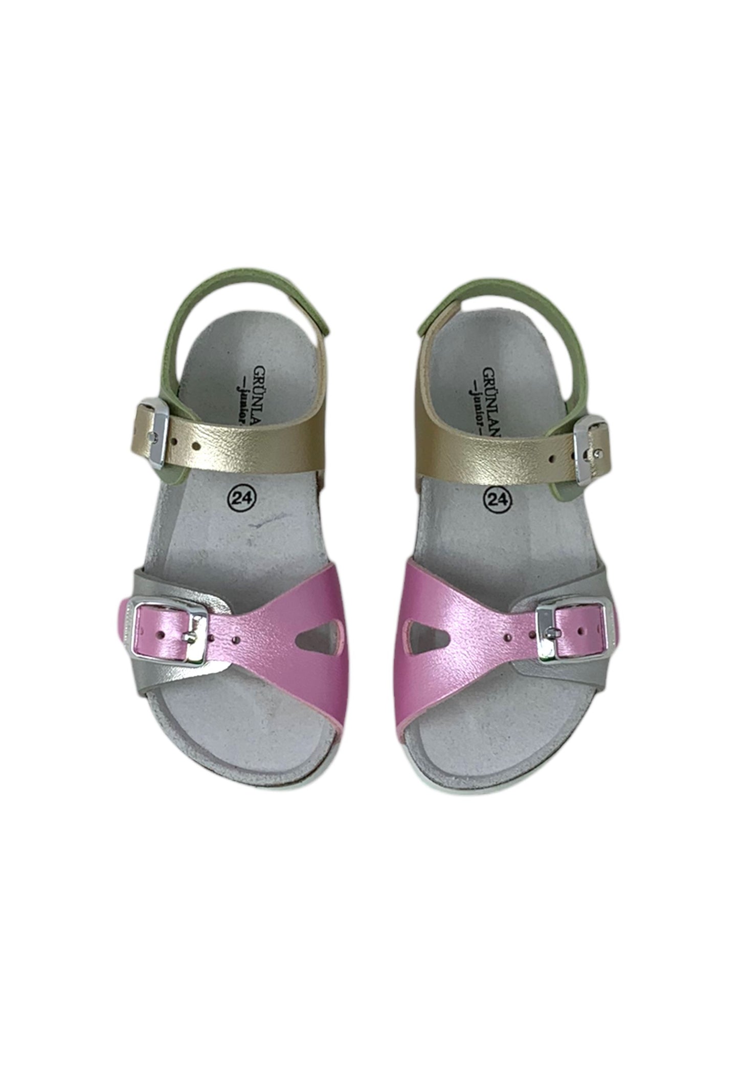 Sandali GRUNLAND Junior ARIA SB0392-40 ARGENTO-MULTI bambina