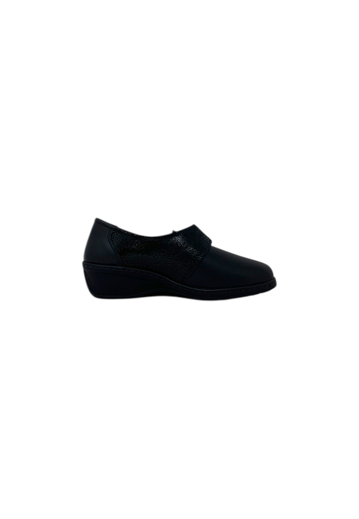 Scarpa elasticizzata linea comoda Stile Di Vita 2906 NERO Donna