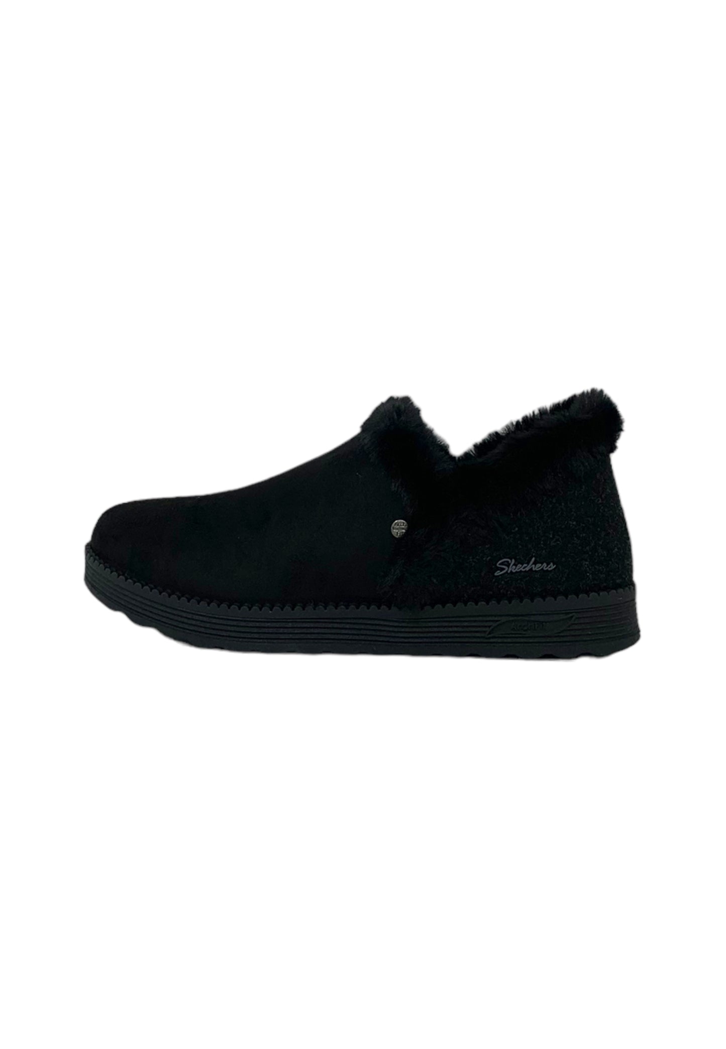 Pantofole con pelliccia SKECHERS - WINTER WARMTH 167660/BBK Donna