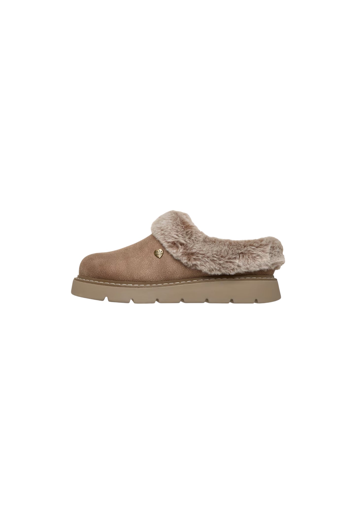 Pantofole con pelliccia SKECHERS - Keepsakes lite COZY BLEND 114762/TPE Donna