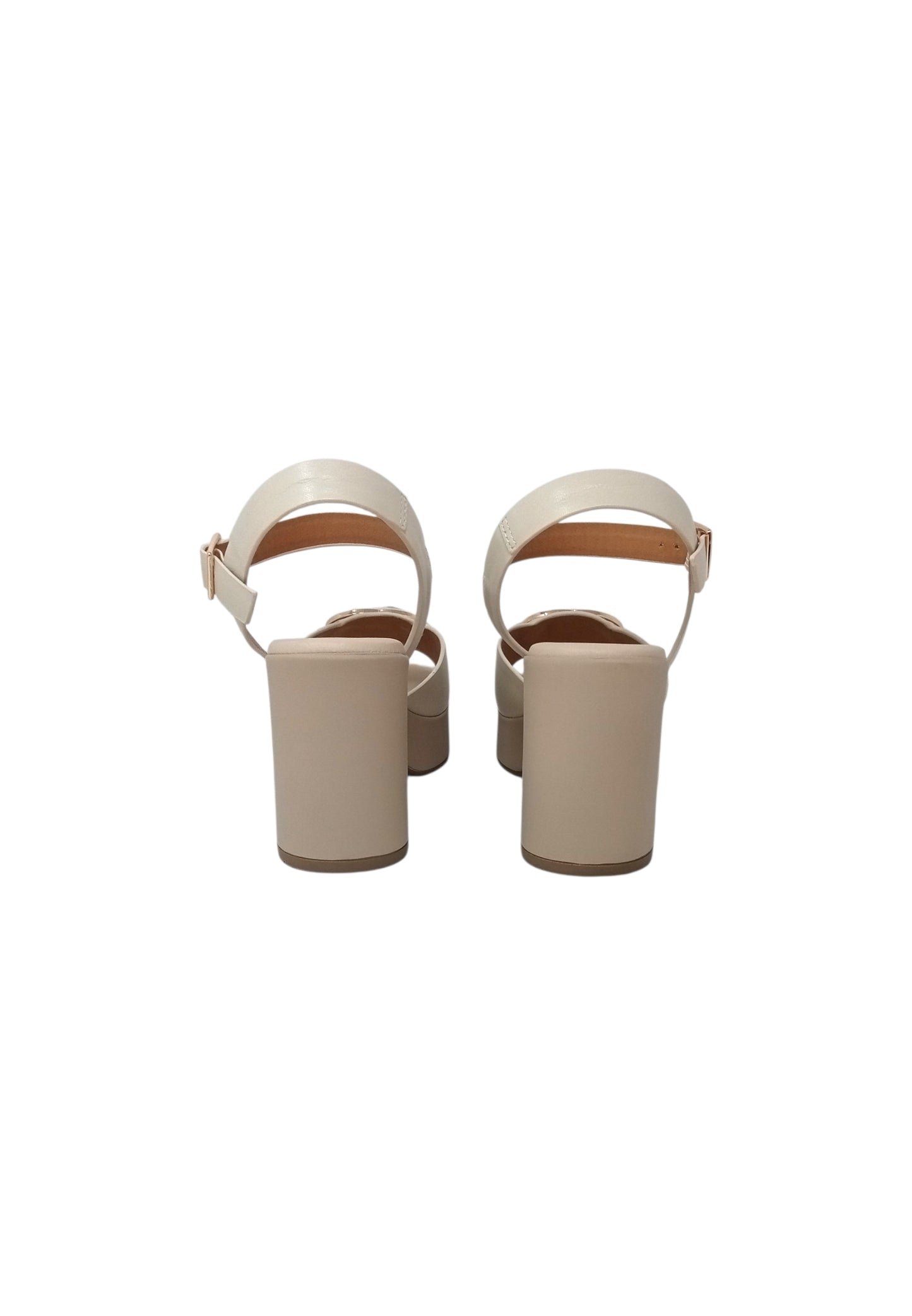 Sandali con tacco REPO 57281-E6 AVORIO donna