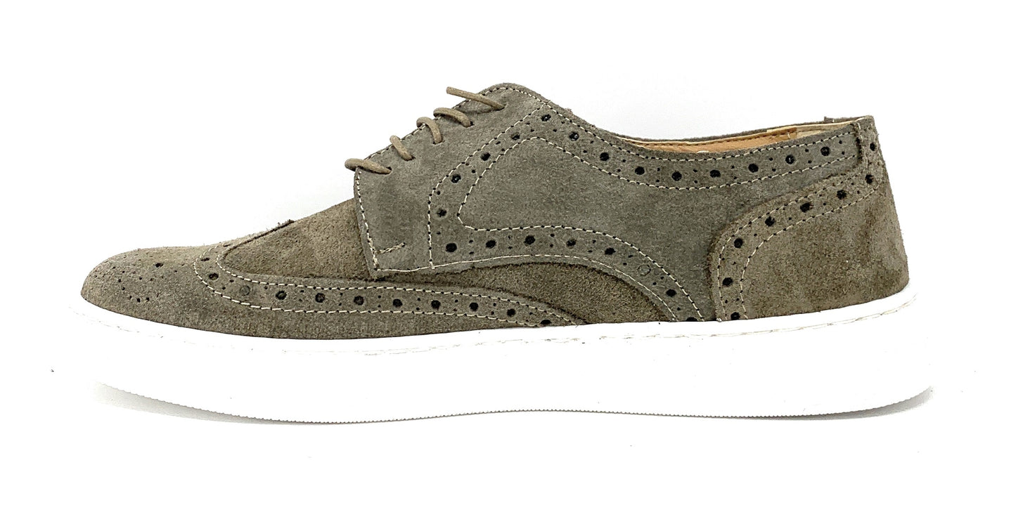 Scarpa modello francesina BKS 6103 TAUPE uomo