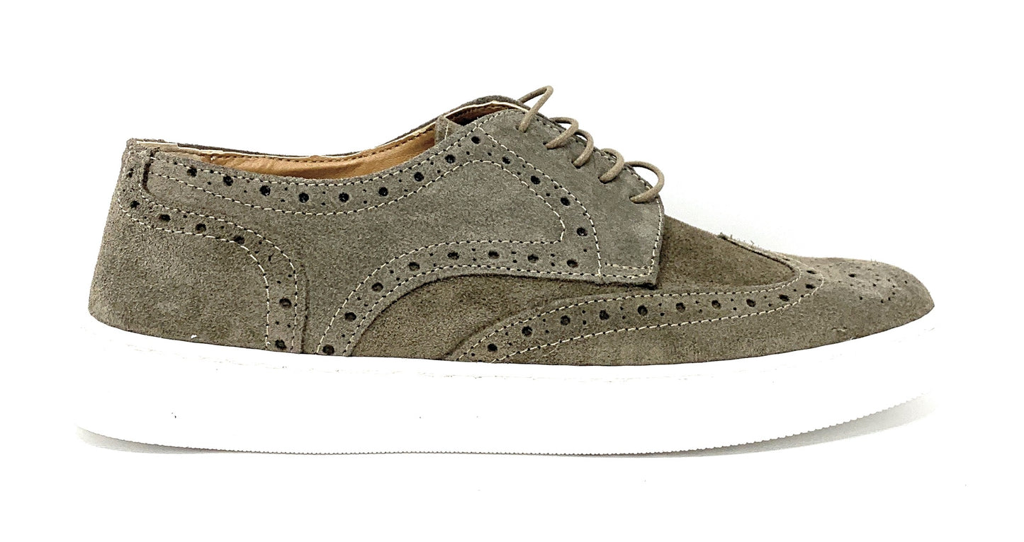 Scarpa modello francesina BKS 6103 TAUPE uomo