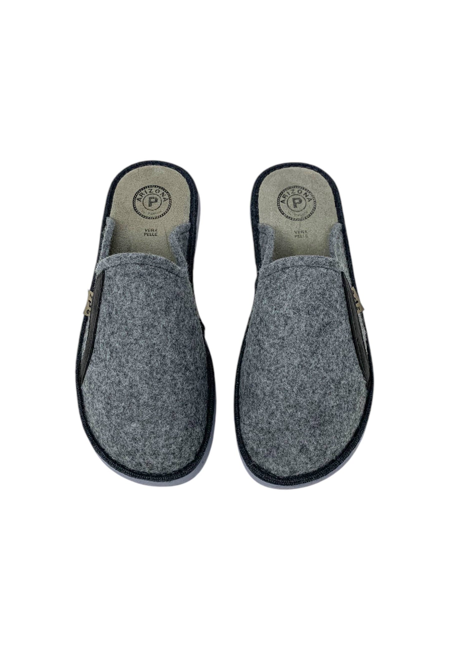 Pantofola ARIZONA PATRIZIA UV03 GRIGIO/NERO uomo