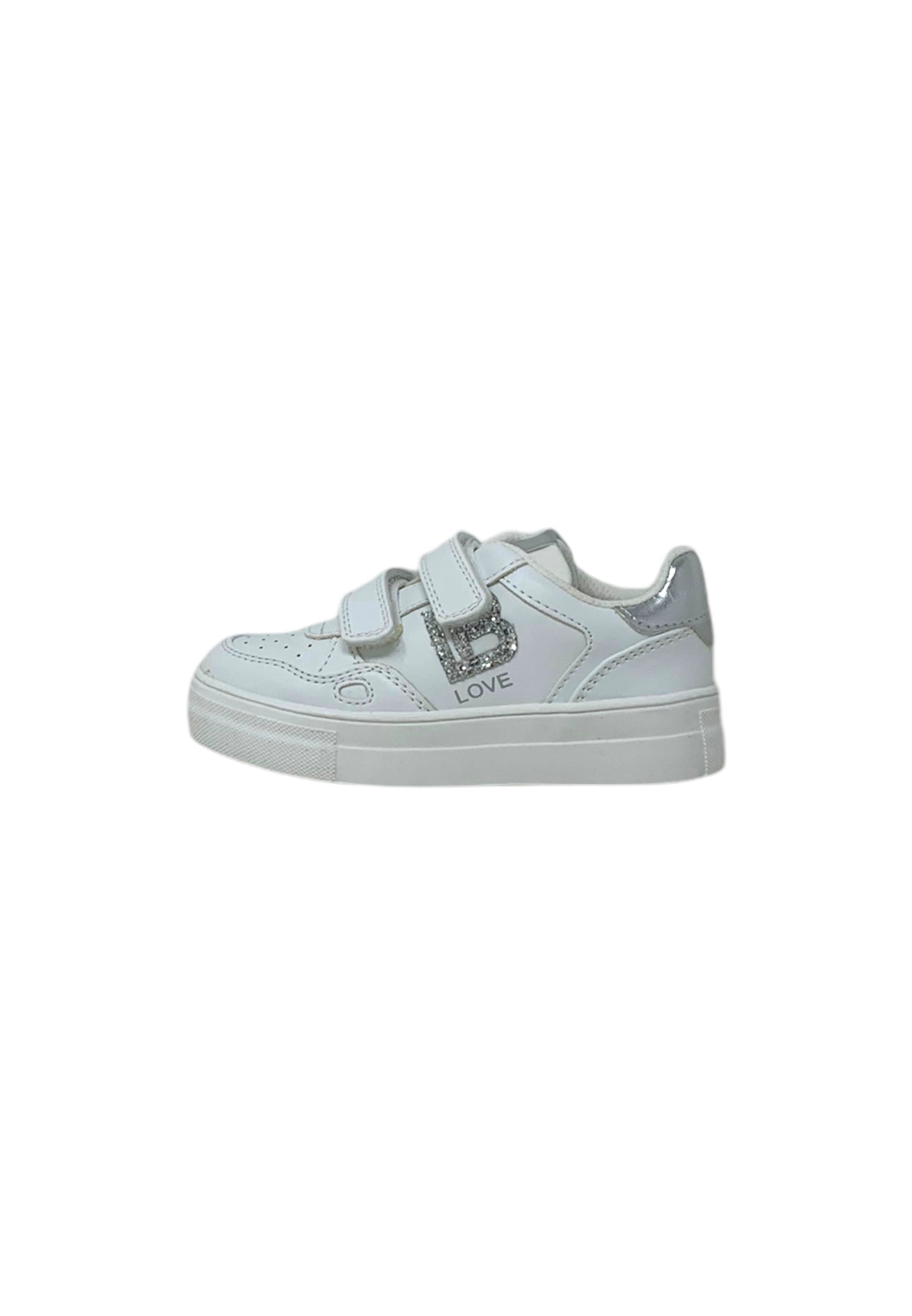 Sneaker LAURA BIAGIOTTI 9505 WHT/SILVER bambina/ragazza