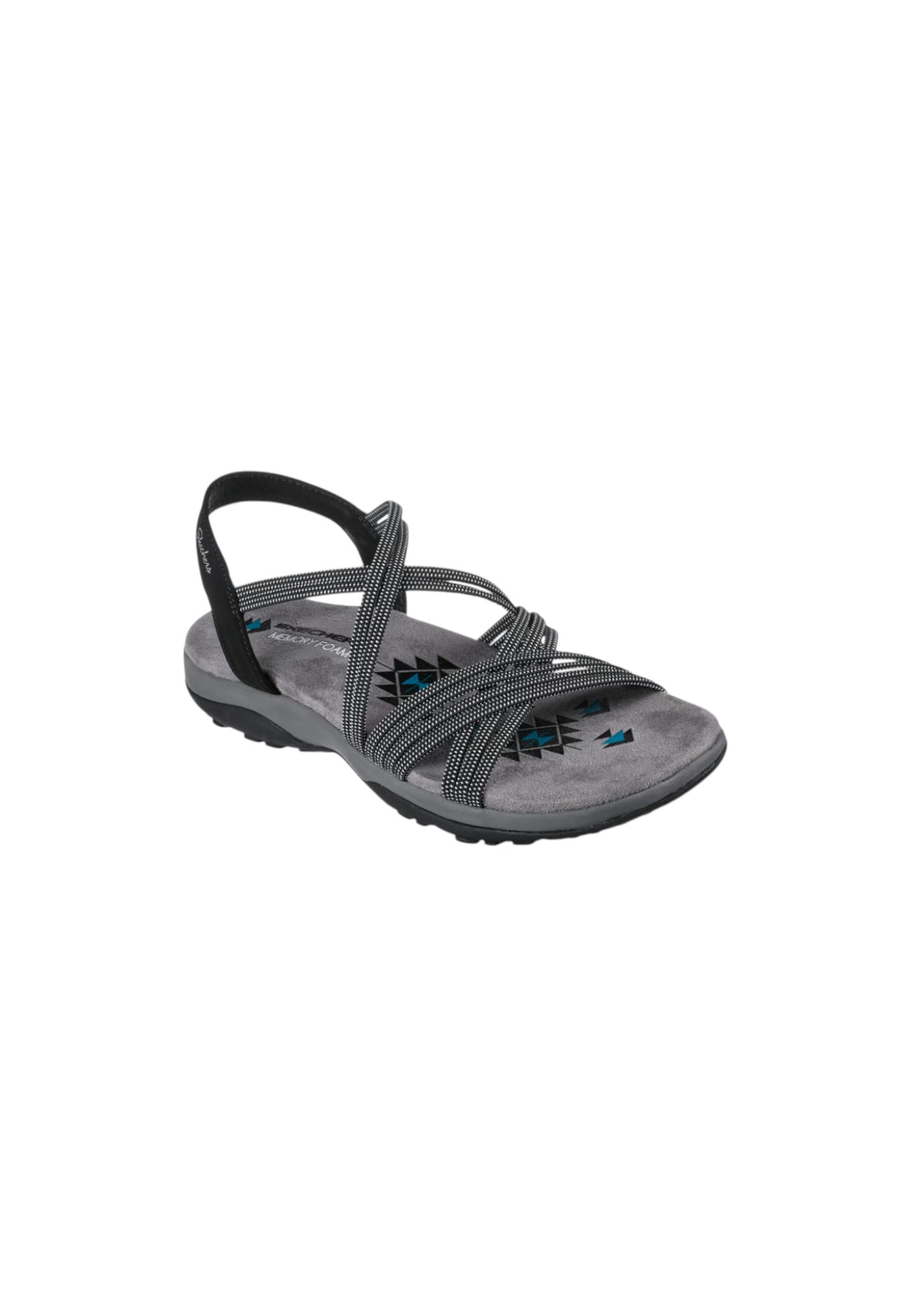 Sandali SKECHERS Reggae slim - TURN IT UP 163117/BLK Donna