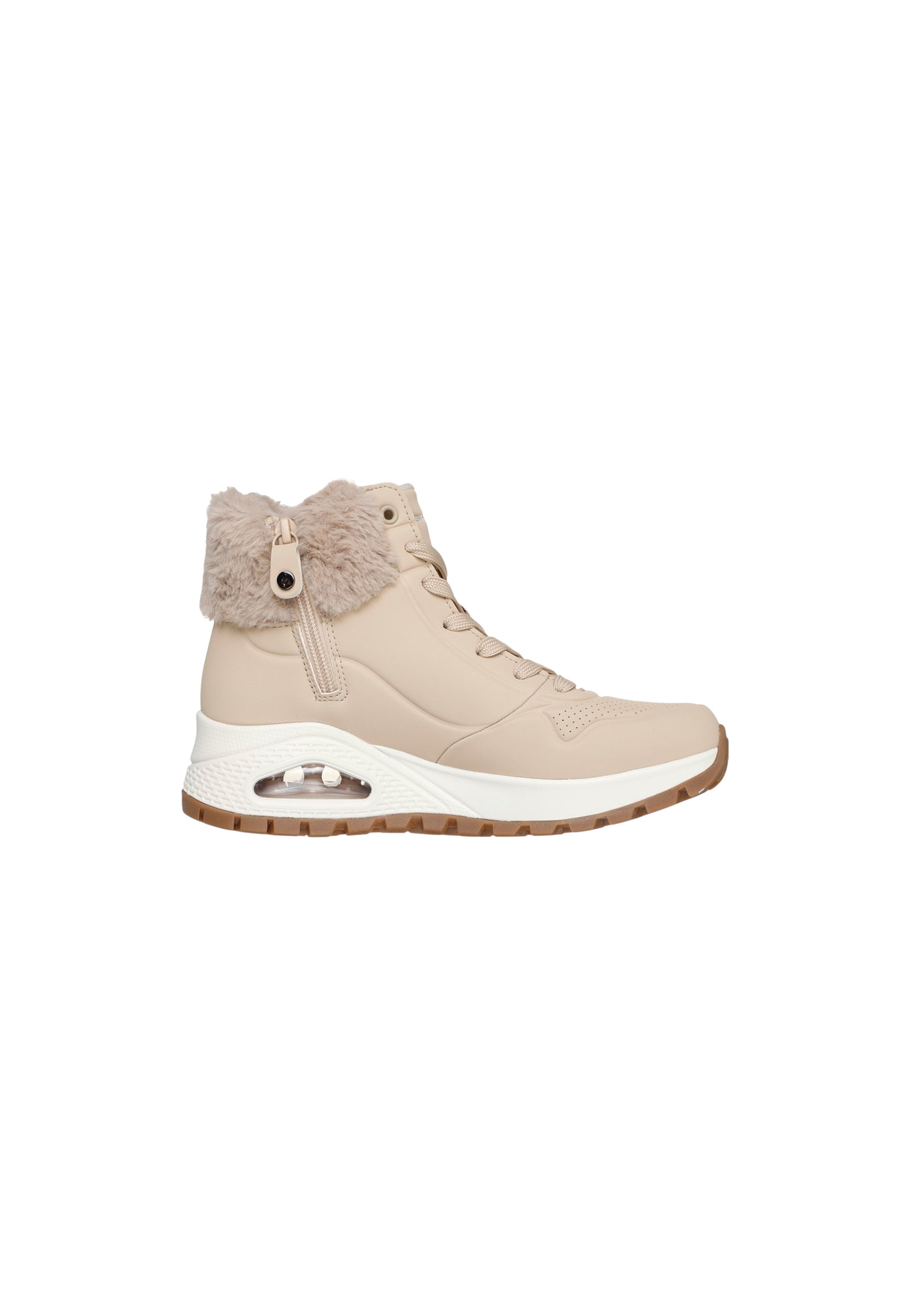 Stivaletto con pelliccia SKECHERS UNO RUGGED - Fall Air 167274/SAND Donna