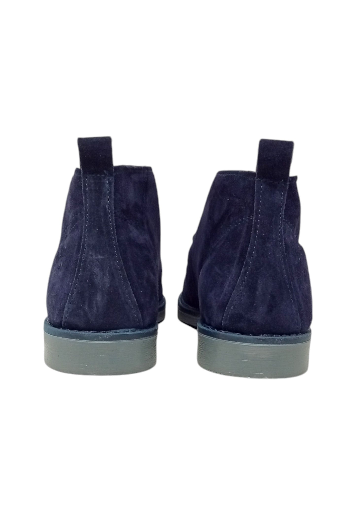 Italia Leone Polacchina Stringata 1312 camoscio Blu Uomo