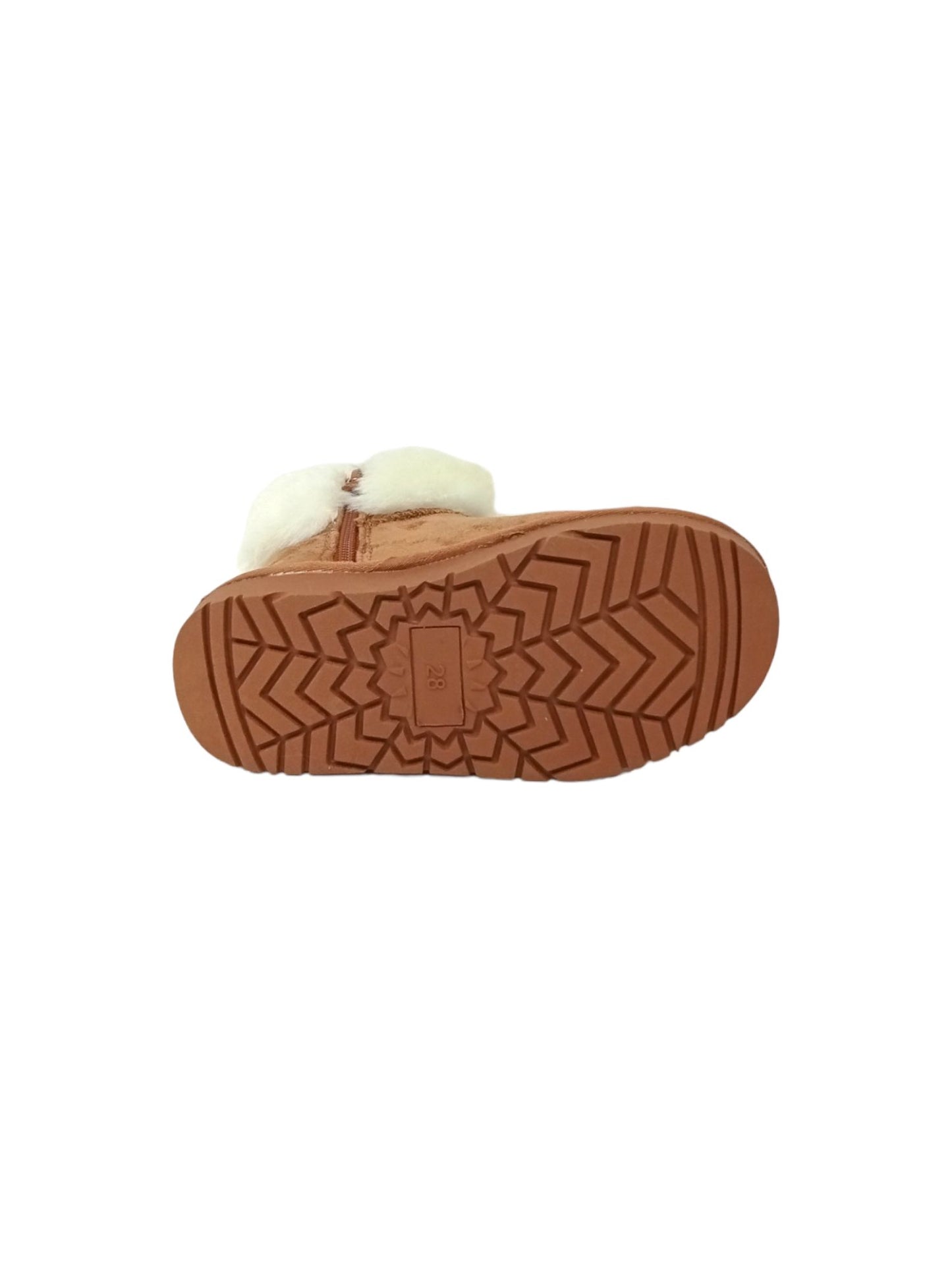 Stivaletto con pelliccia GRUNLAND JR CROMPO2048-14 CUOIO bambina