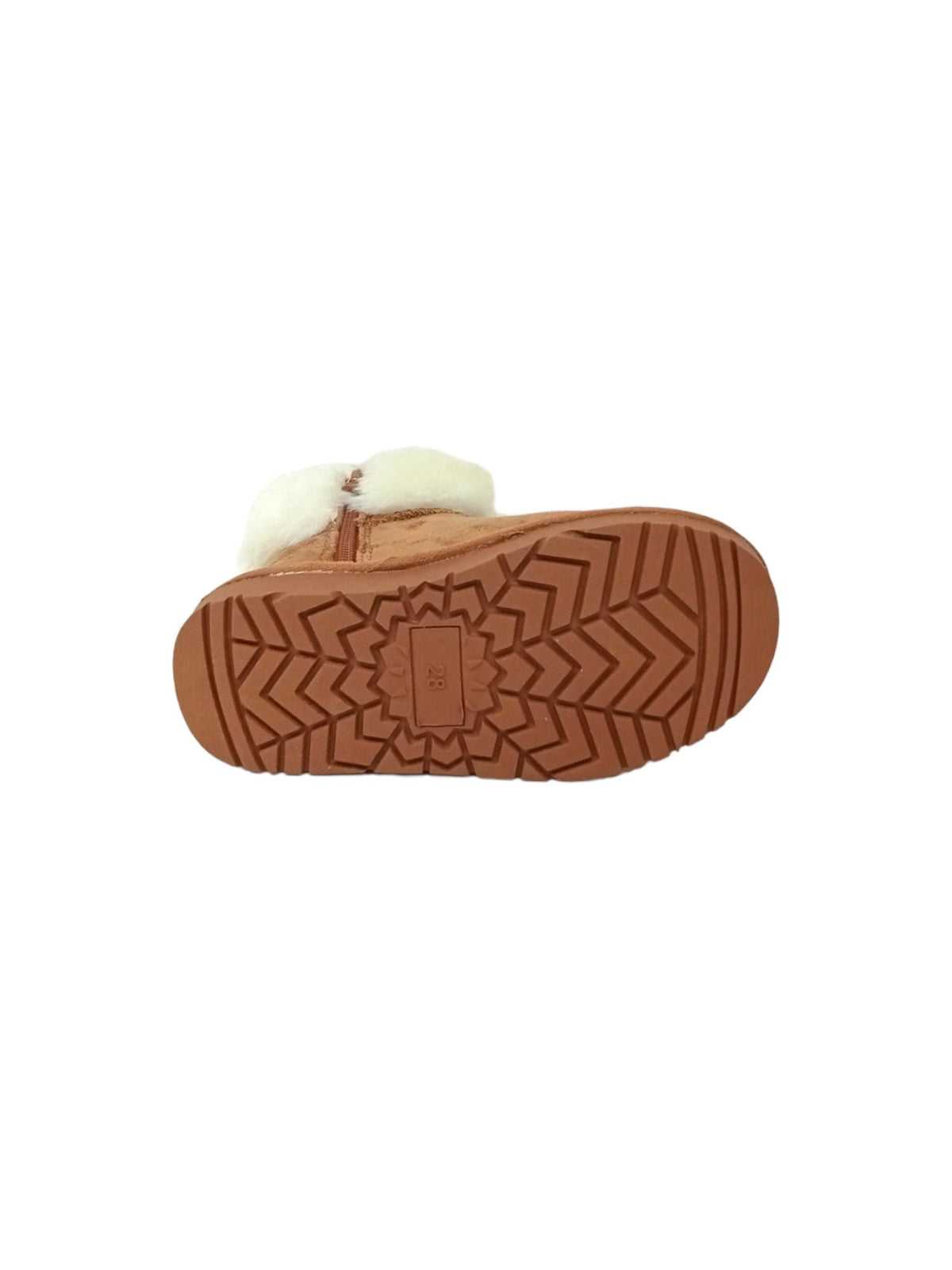 Stivaletto con pelliccia GRUNLAND JR CROMPO2048-14 CUOIO bambina