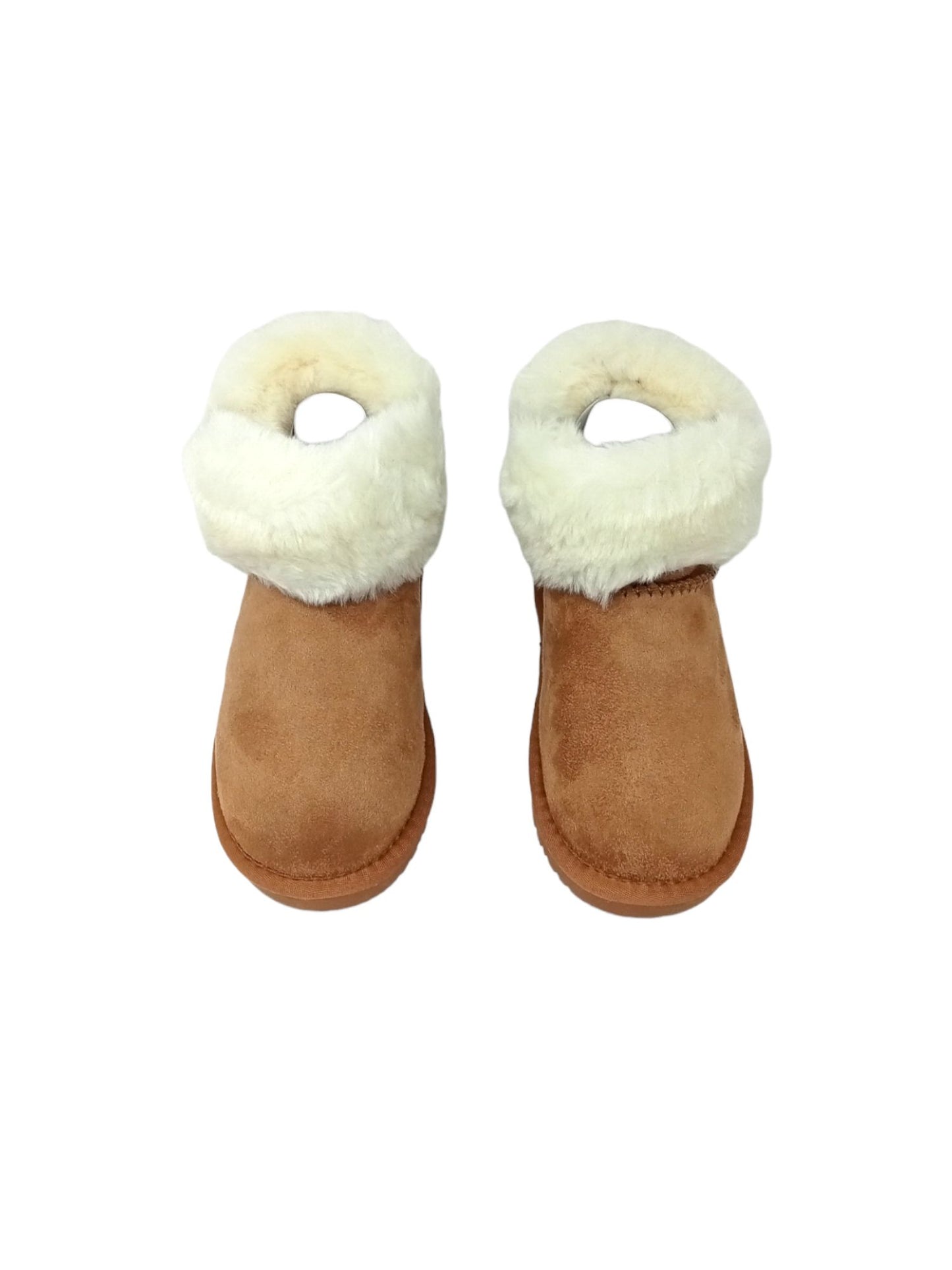 Stivaletto con pelliccia GRUNLAND JR CROMPO2048-14 CUOIO bambina