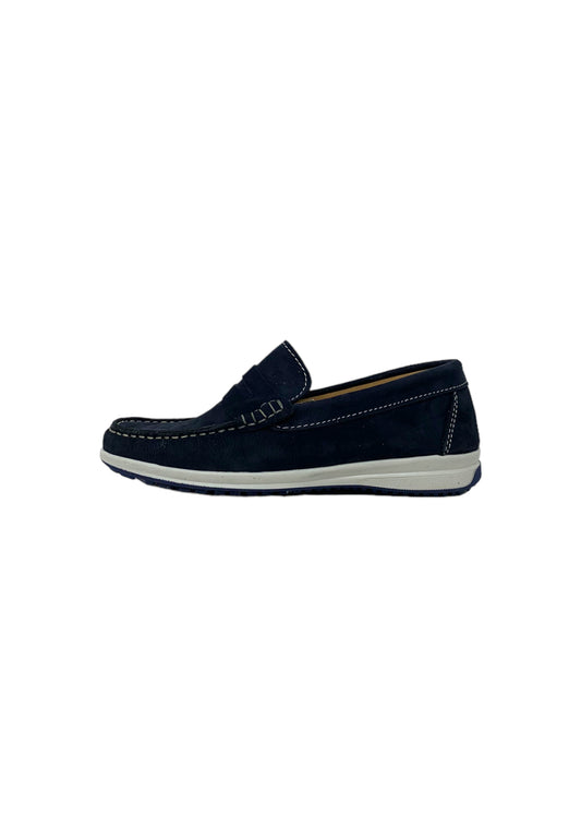 Mocassino BKS 1212 nabukBLU uomo