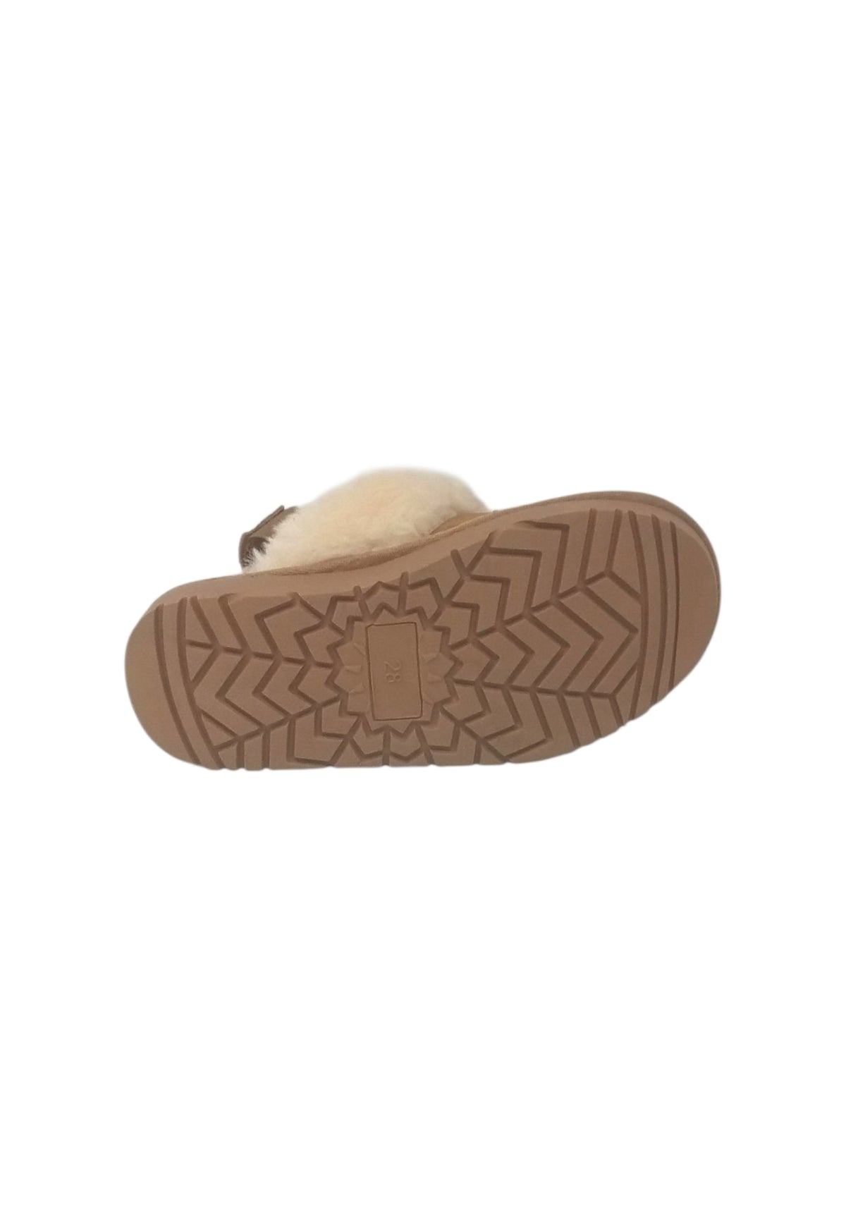 Sabot con pelliccia GRUNLAND JR CROM CI0226-I4 CUOIO bambina/ragazza