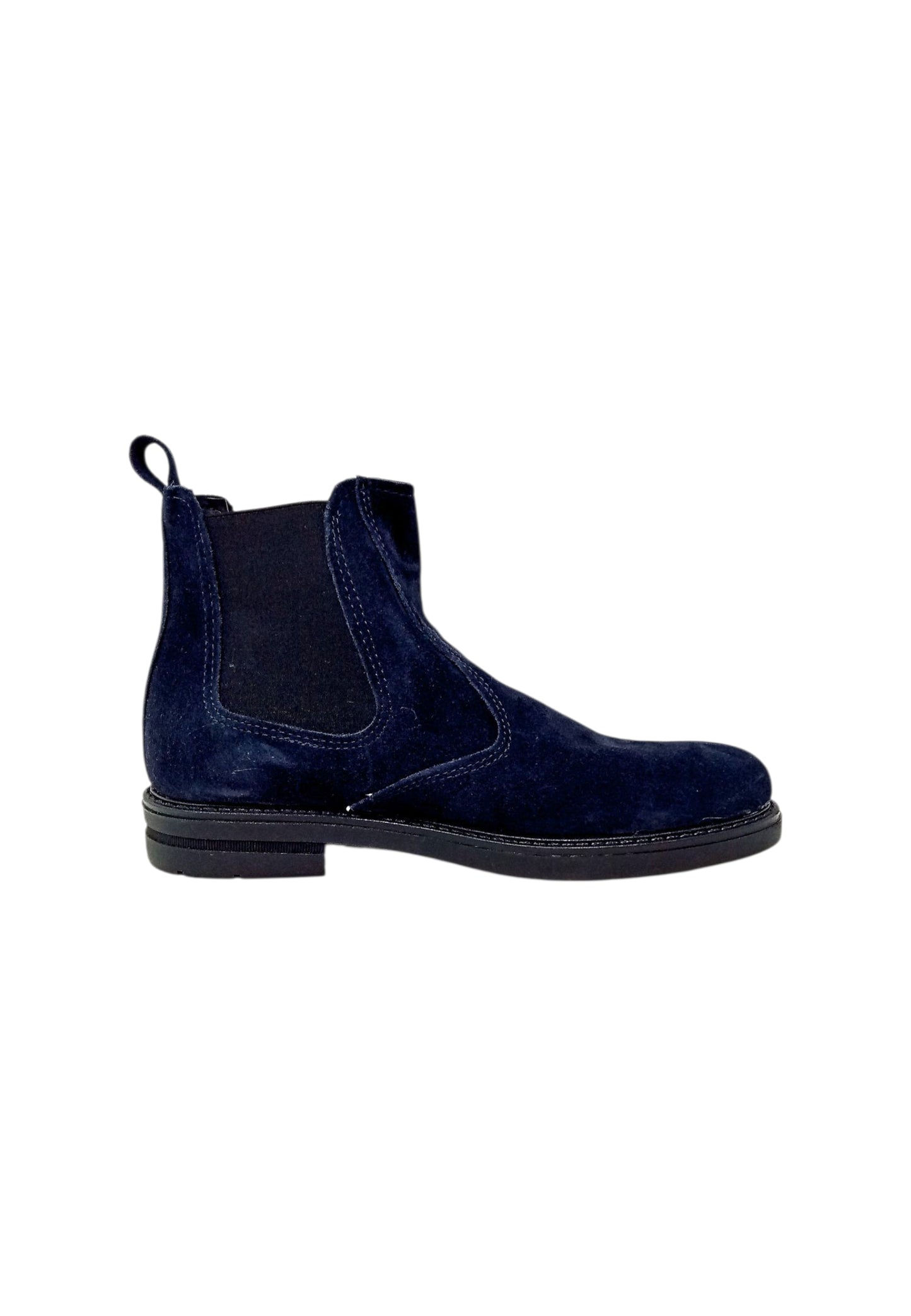 Italia Leone Stivaletto chelsea 0870 camoscio blu uomo