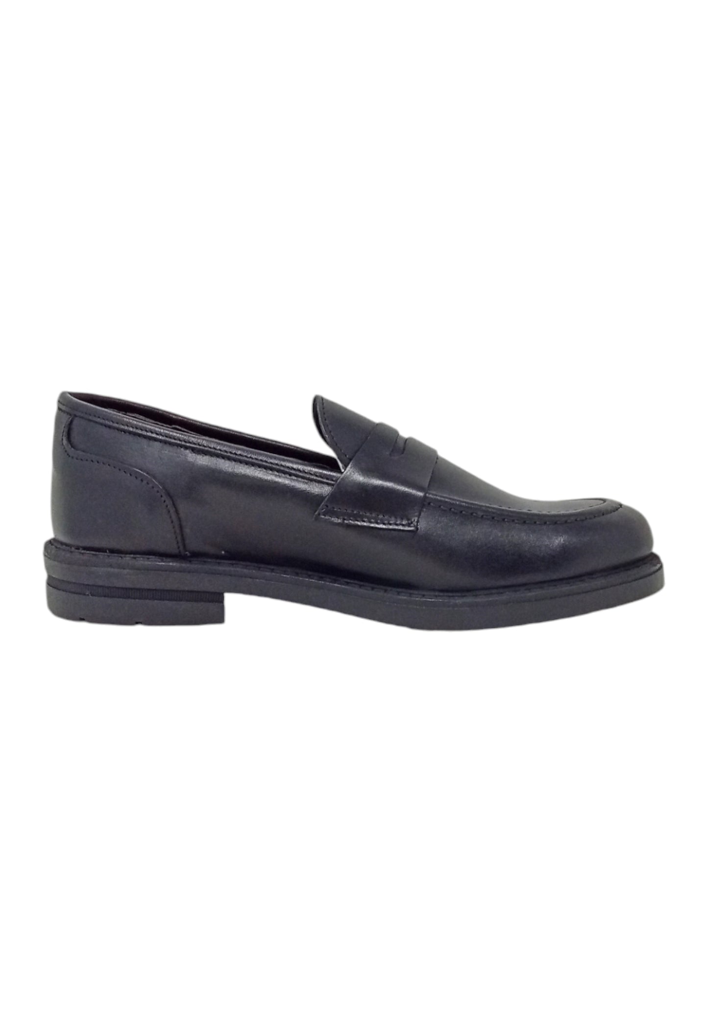 Italia Leone Mocassino 0844 pelle nero uomo