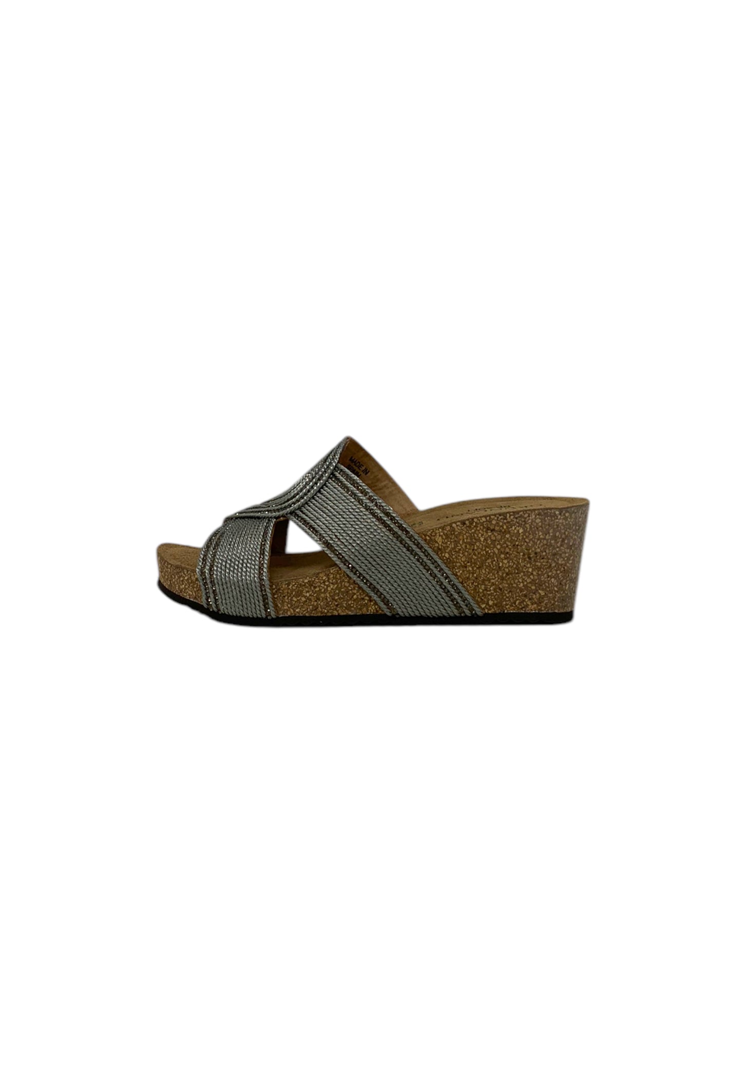 Ciabatta con zeppa GRUNLAND ERSI CB0820-70 ANTRACITE Donna