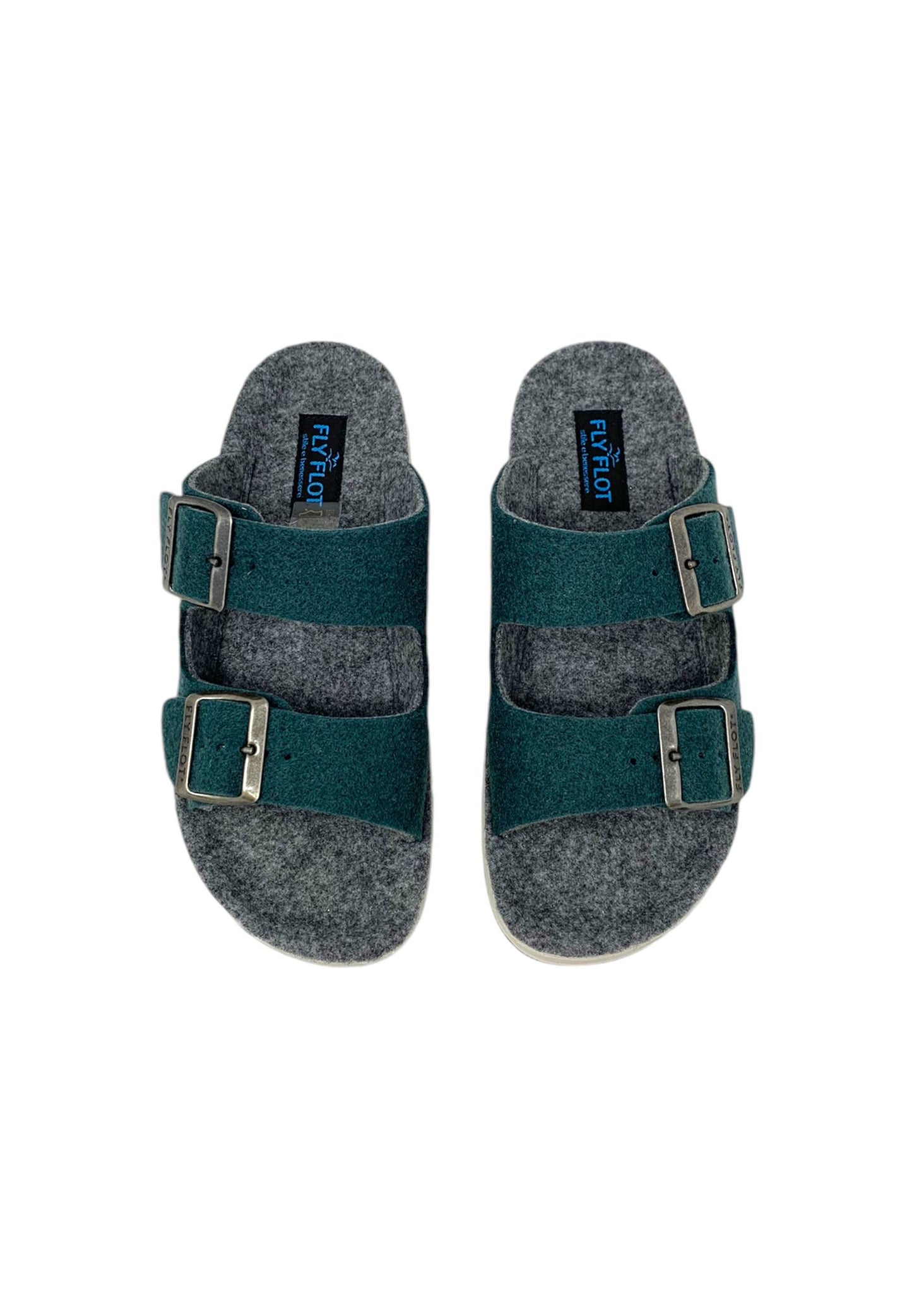 Ciabatta FLYFLOT 77 U42 4F PETROLIO-GRIGIO donna