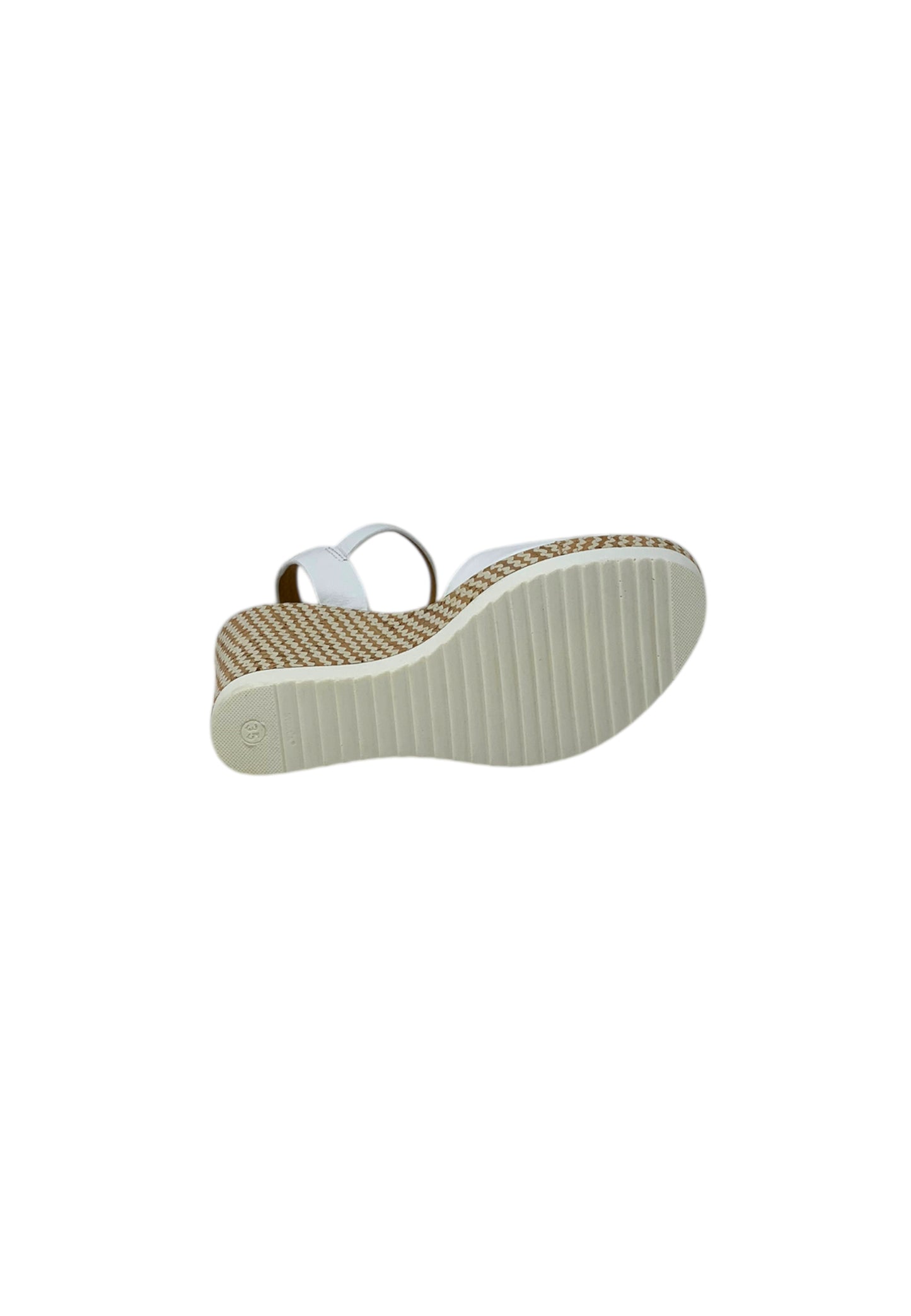 Sandali con zeppa REPO 52294-E5 BIANCO donna