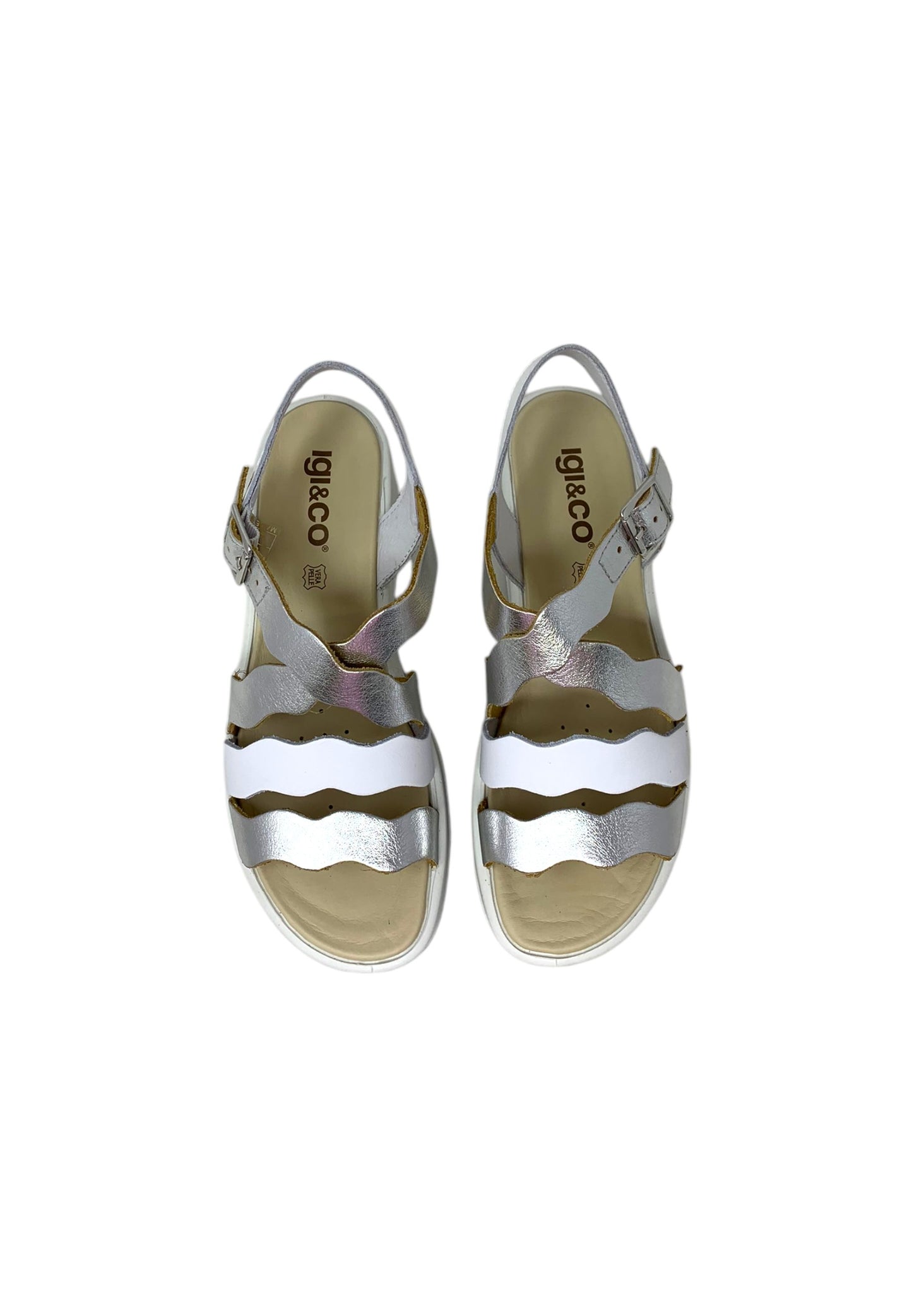 Sandali con zeppa Igi&Co 7667111 Donna