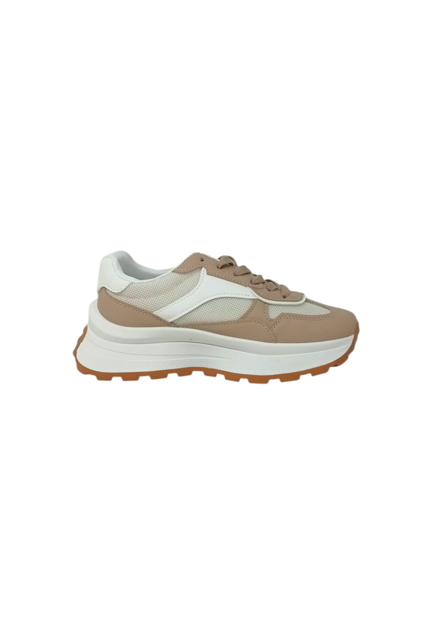 Sneaker LANCETTI LNC-574 WHT/GOLD/SAND Donna