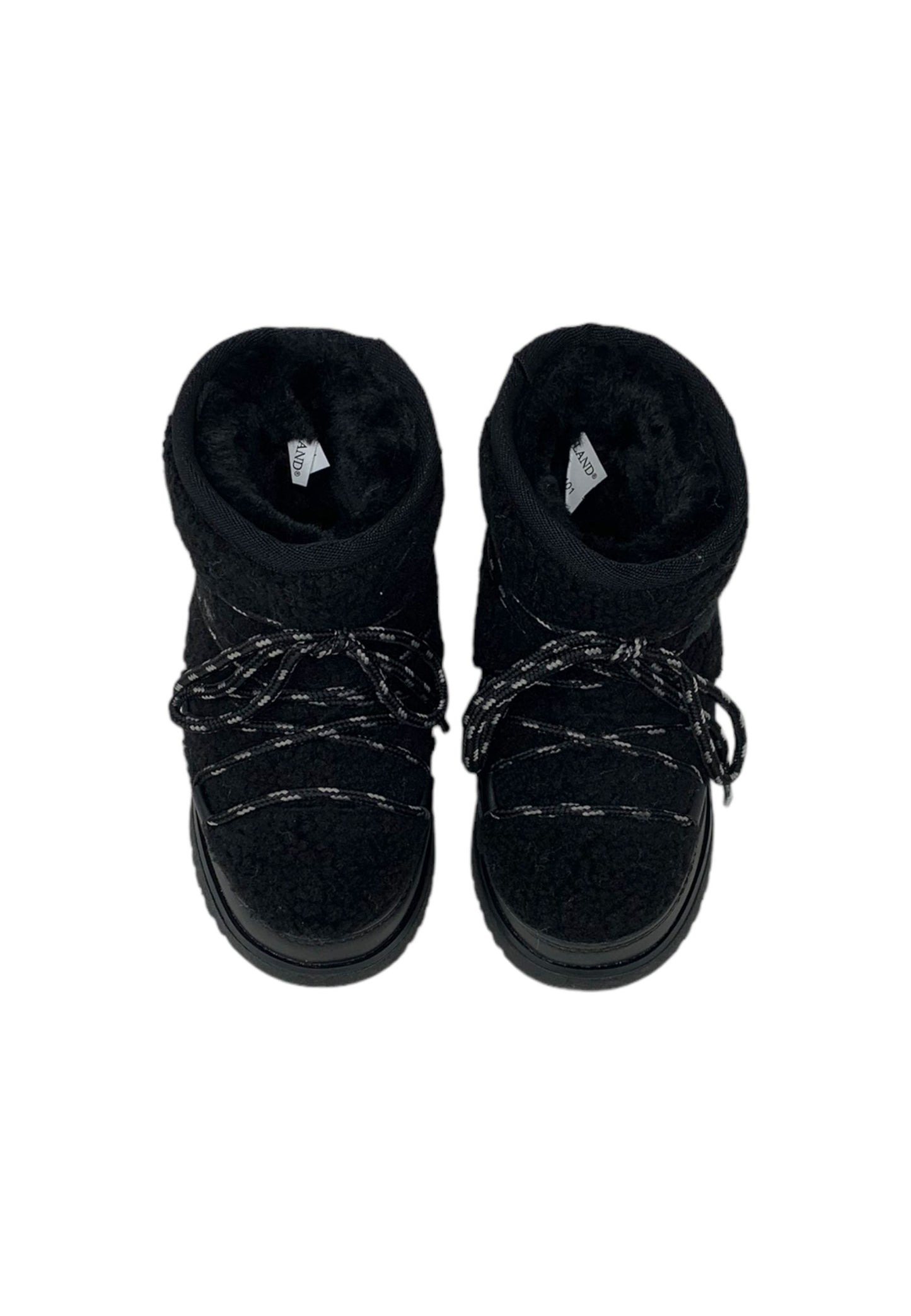 Stivaletto con pelliccia GRUNLAND JR CROMPO2101-14 NERO bambina