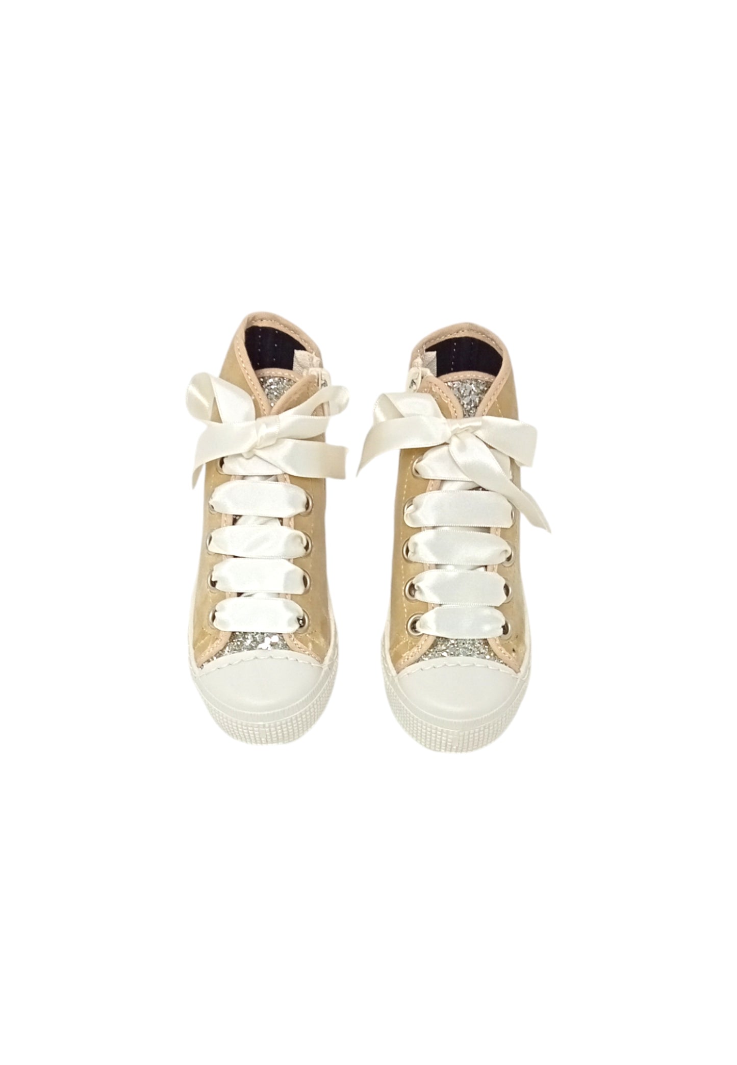 Sneaker DXO Vigevano D88/C88w VELVET PLATINO GLITTER bambina