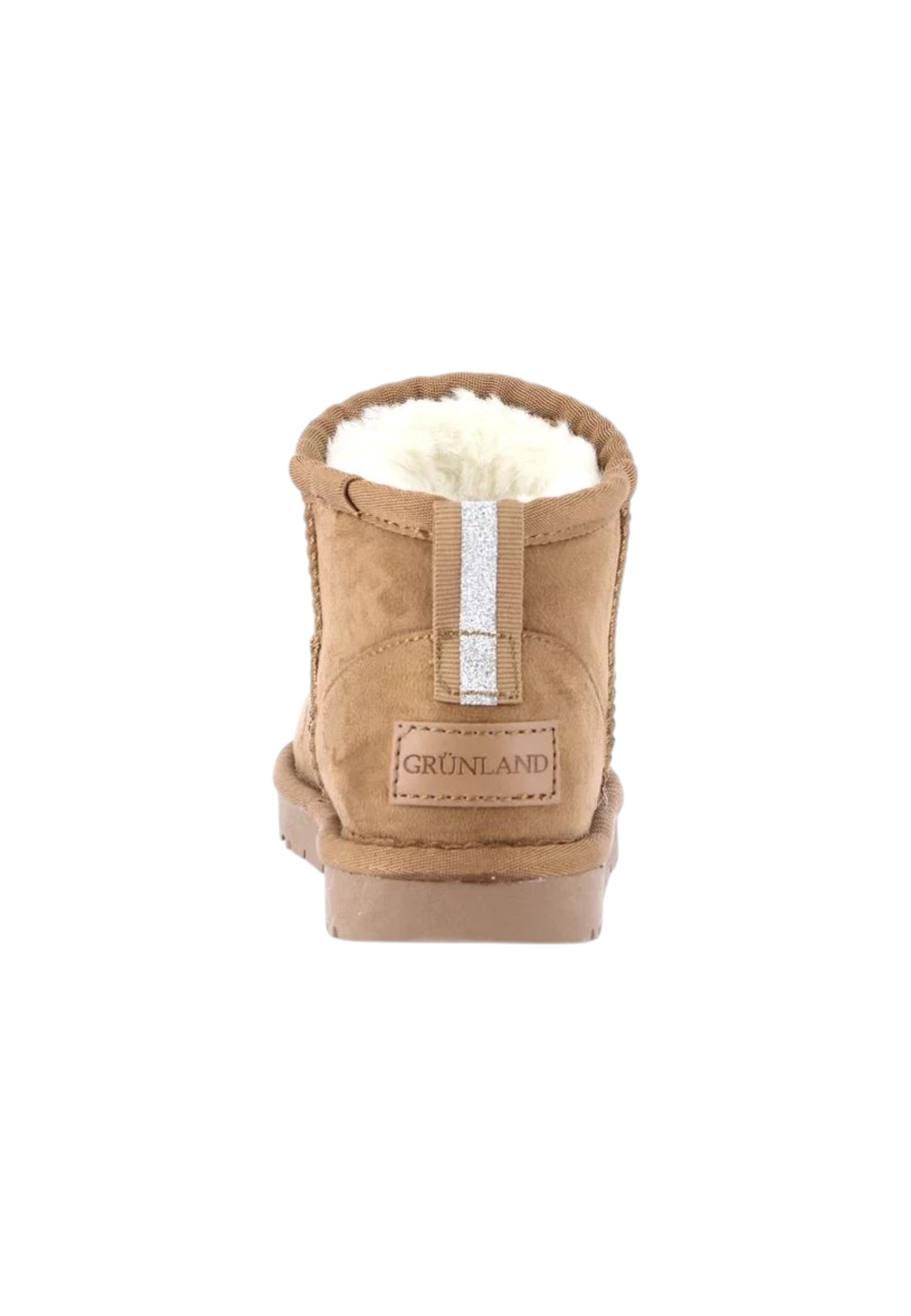 Stivaletto con pelliccia GRUNLAND JR CROMPO1831-I4 CUOIO bambina/ragazza