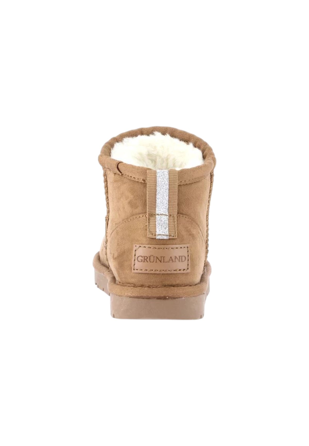 Stivaletto con pelliccia GRUNLAND JR CROMPO1831-I4 CUOIO bambina/ragazza