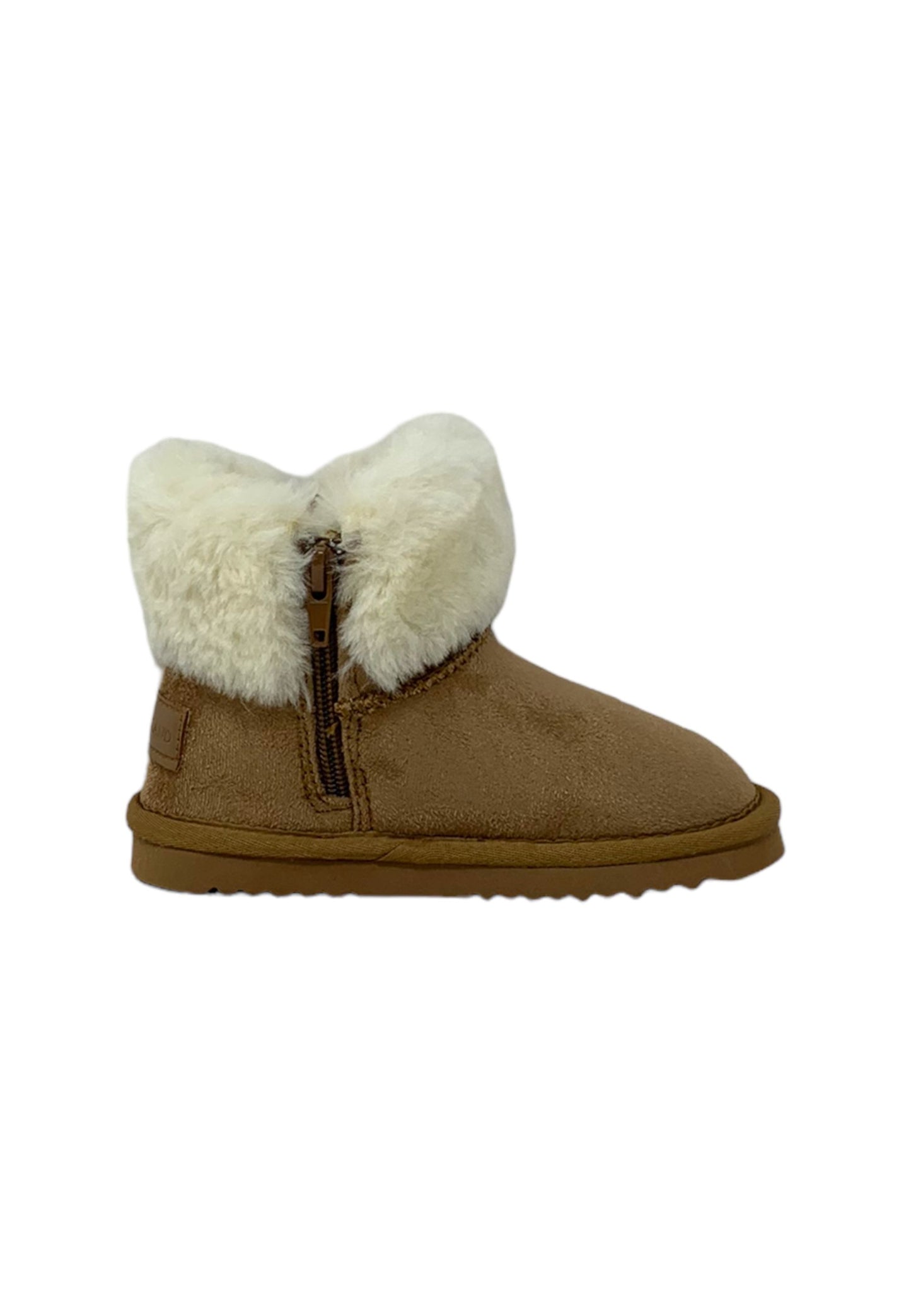 Stivaletto con pelliccia GRUNLAND JR CROY PP0093-14 CUOIO bambina