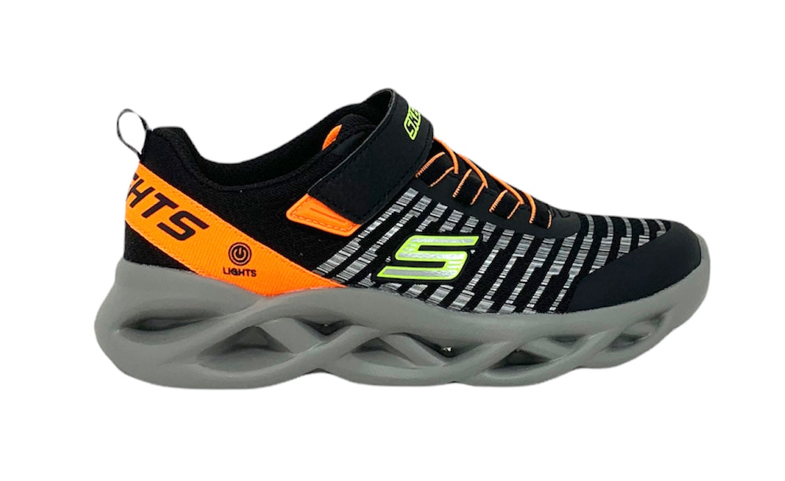 Scarpa da ginnastica con luci SKECHERS 401650L/BKOR bambino