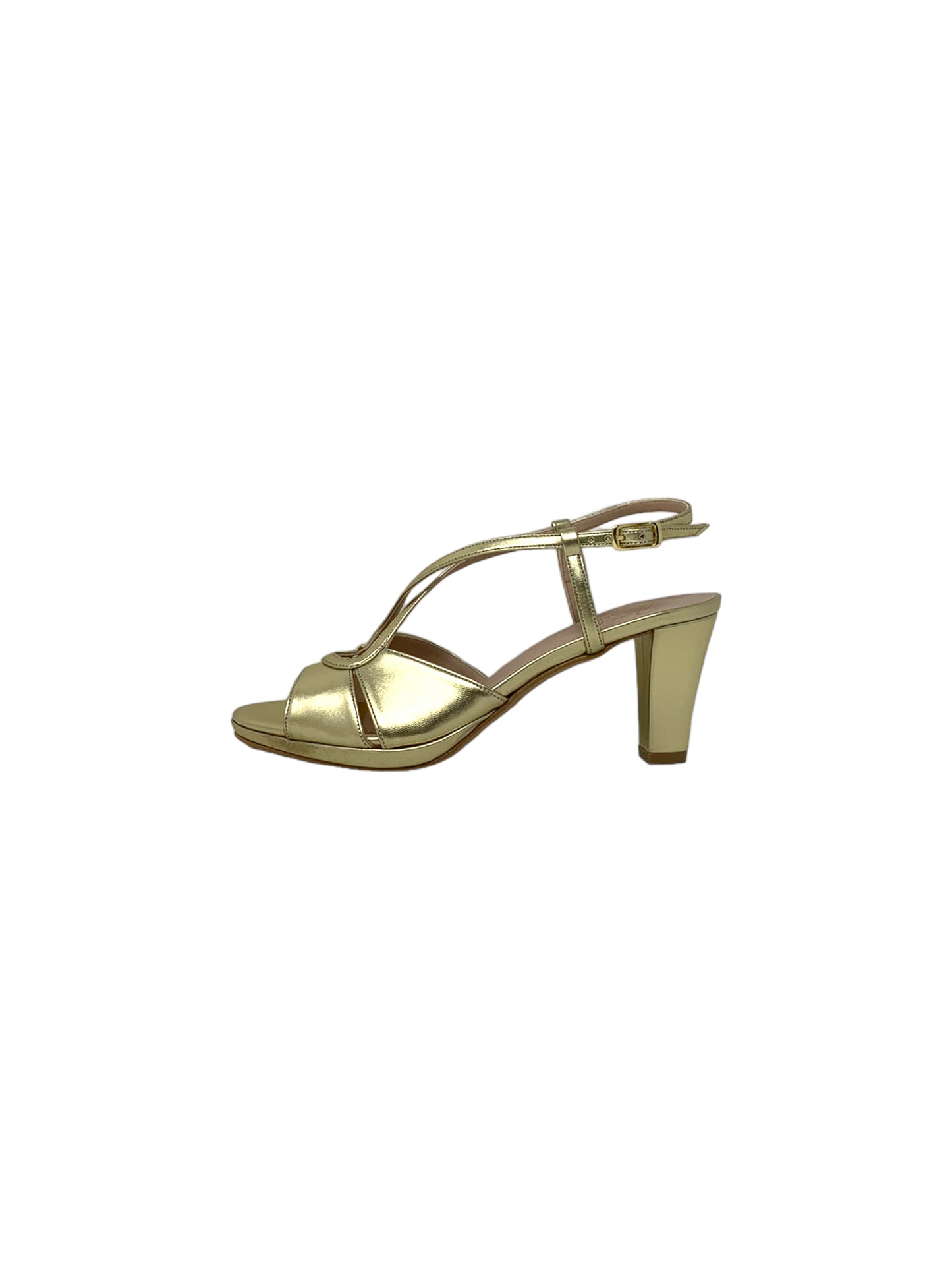 Sandalo col tacco JOEL A540 LIZ FIL PLATINO donna